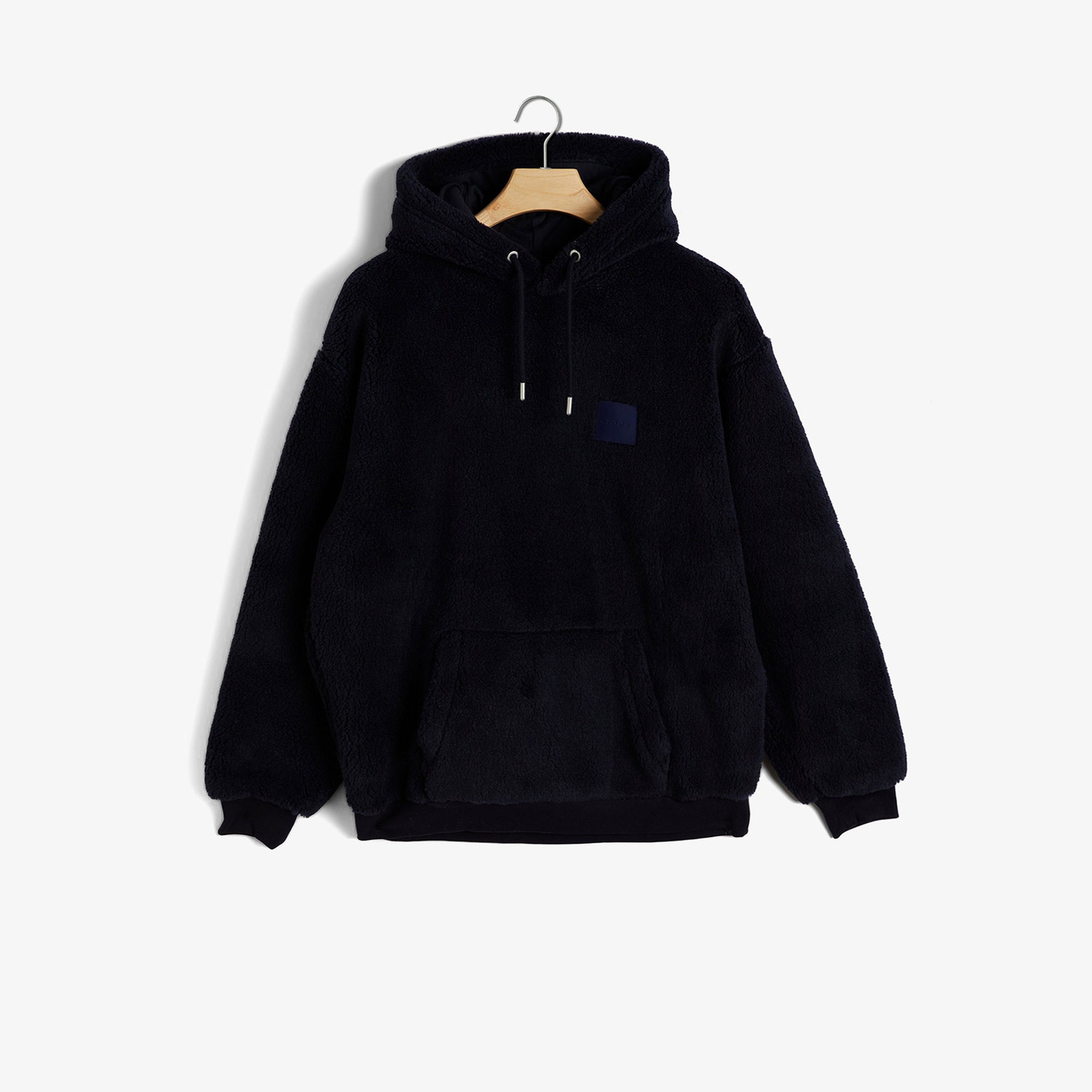 GANT Erkek Lacivert Relaxed Fit Kapüşonlu Sweatshirt