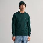 GANT Erkek Yeşil Regular Fit Bisiklet Yaka Sweatshirt