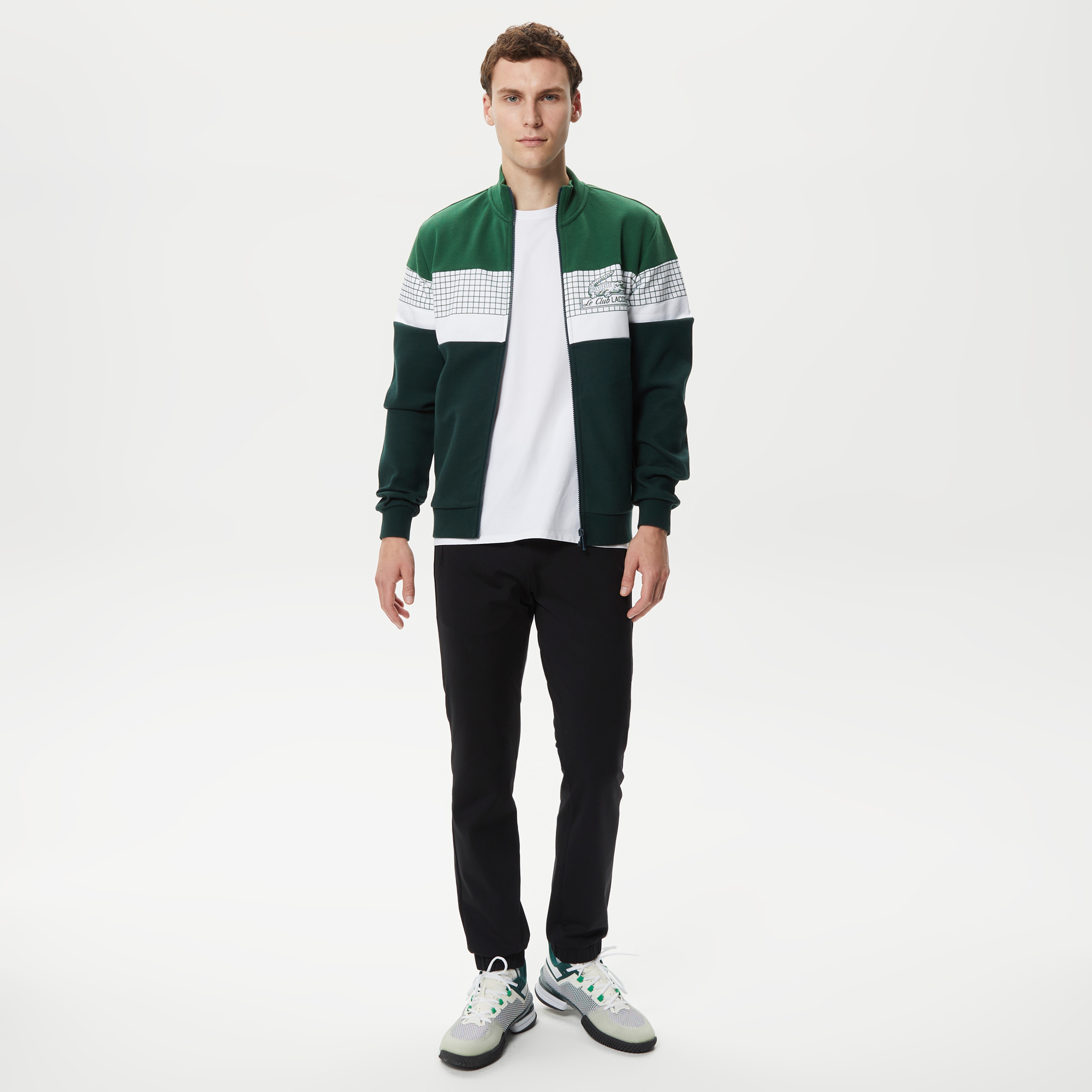 Lacoste Erkek Slim Fit Kapüşonlu Yeşil Sweatshirt