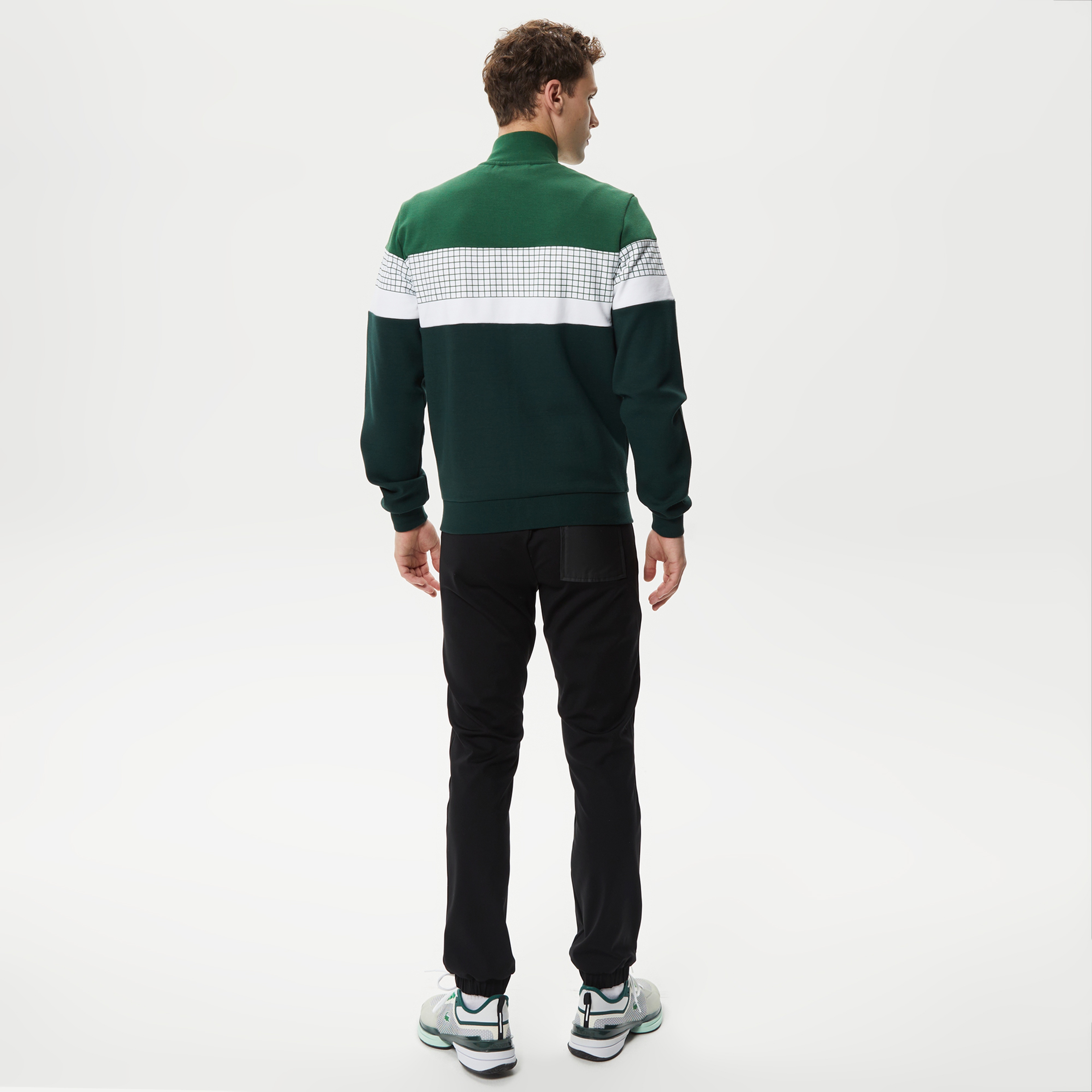 Lacoste Erkek Slim Fit Kapüşonlu Yeşil Sweatshirt