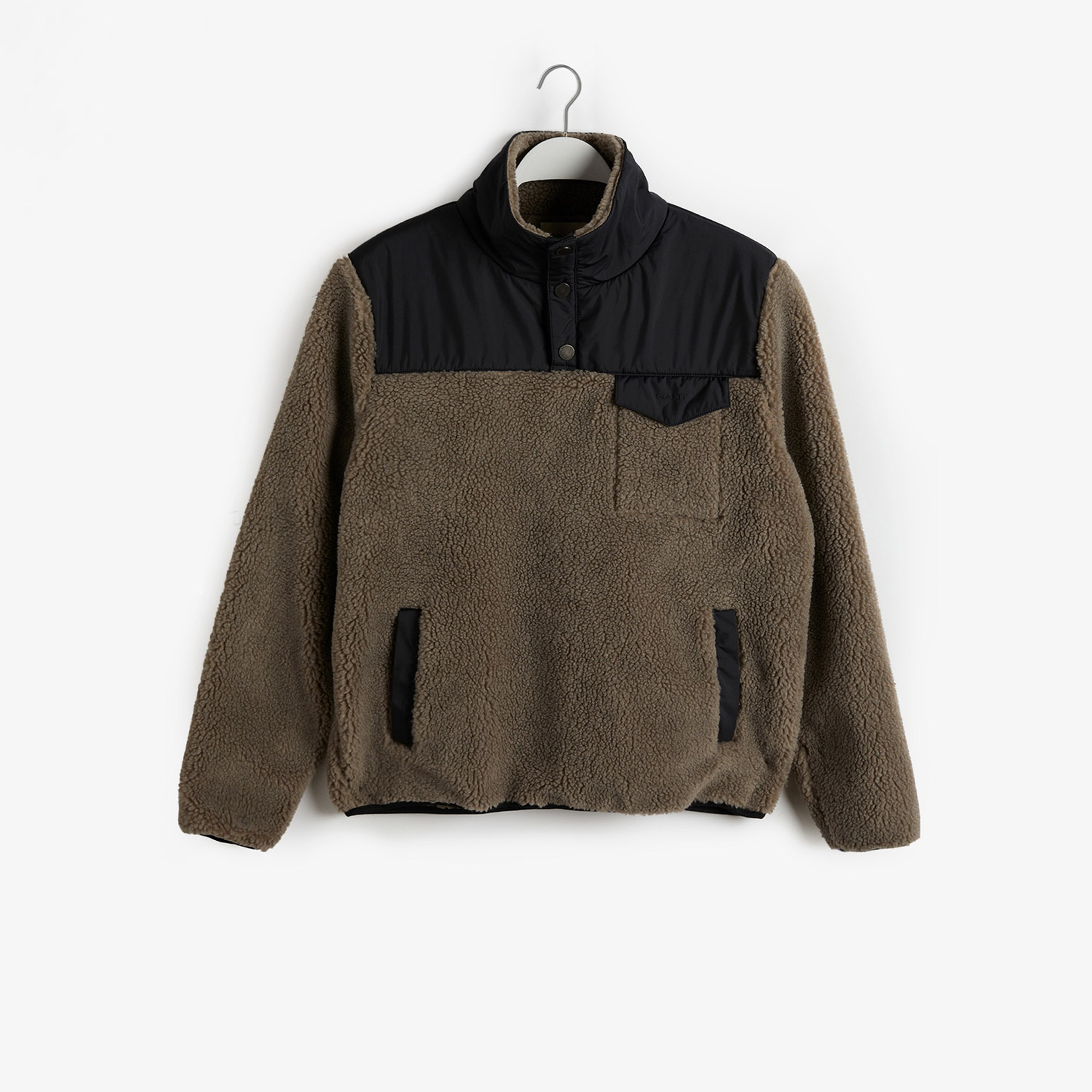 GANT Erkek Kahverengi Regular Fit Dik Yaka Sweatshirt