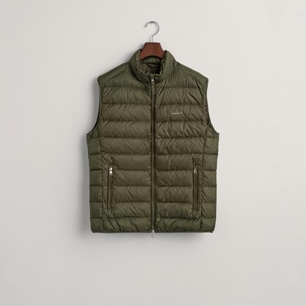 GANT Erkek Yeşil Regular Fit Dik Yaka Kapitone Yelek