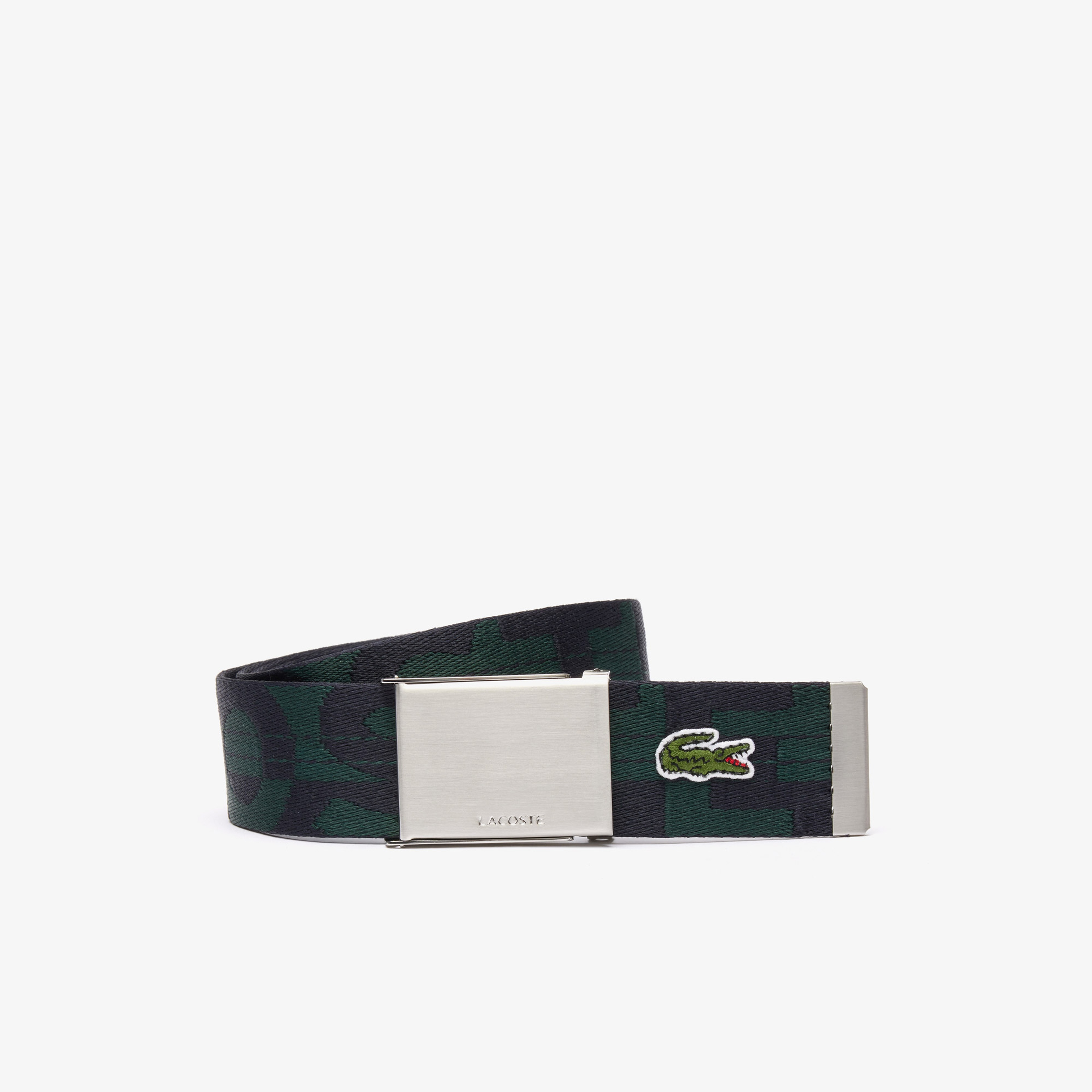 Lacoste Erkek Baskılı Siyah Kemer