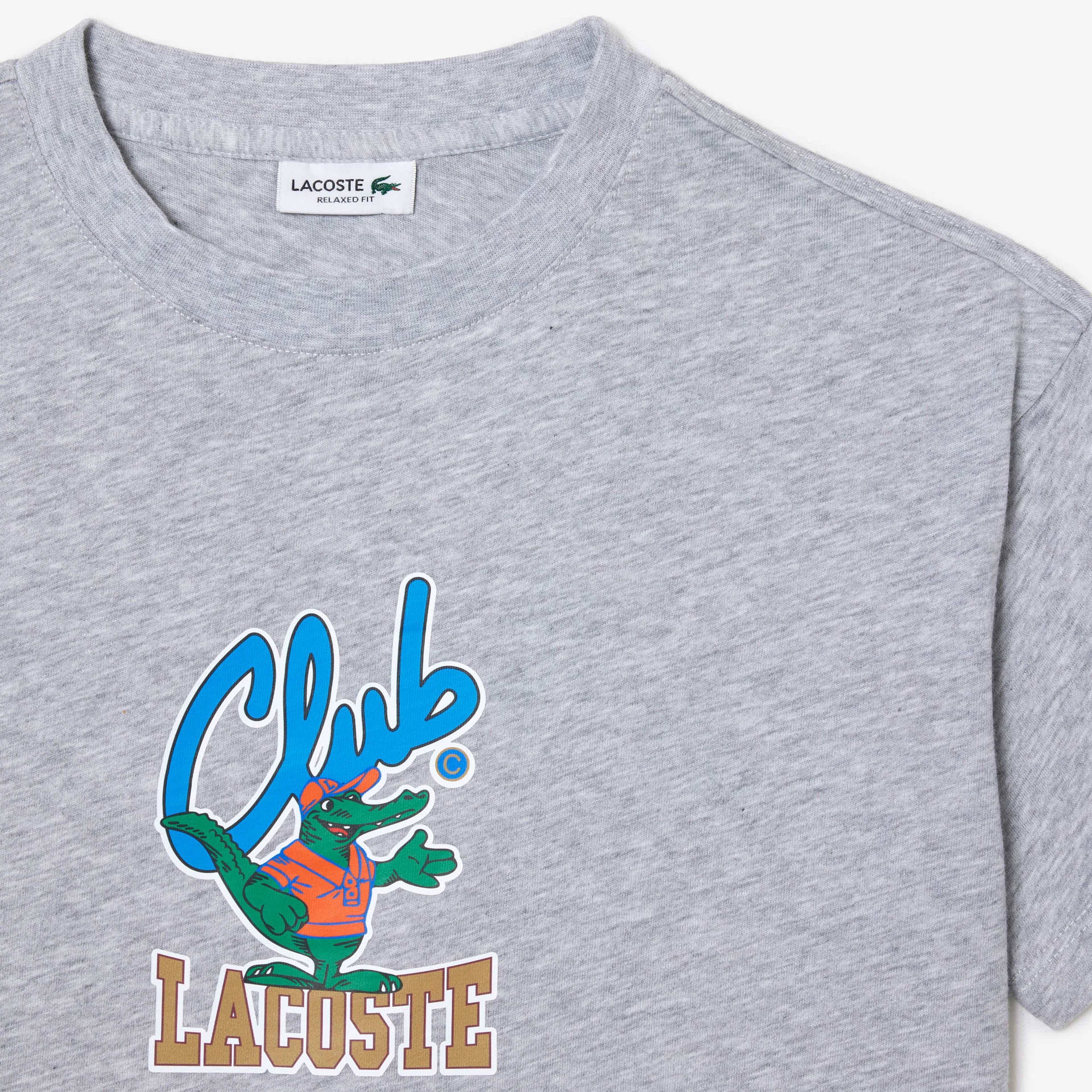 Çocuk Bisiklet Yaka Desenli Gri T-Shirt