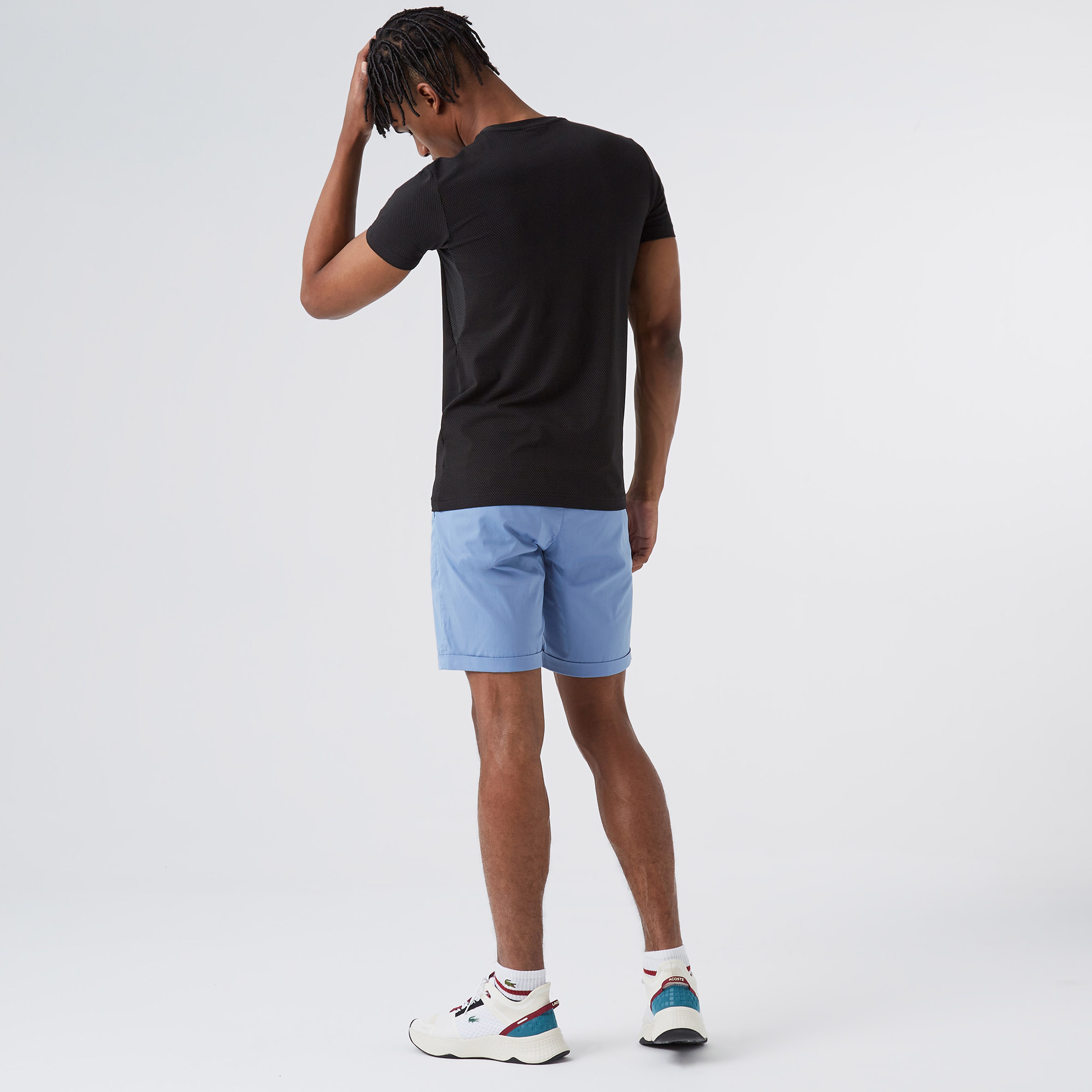 Erkek Slim Fit Bisiklet Yaka Siyah T-Shirt