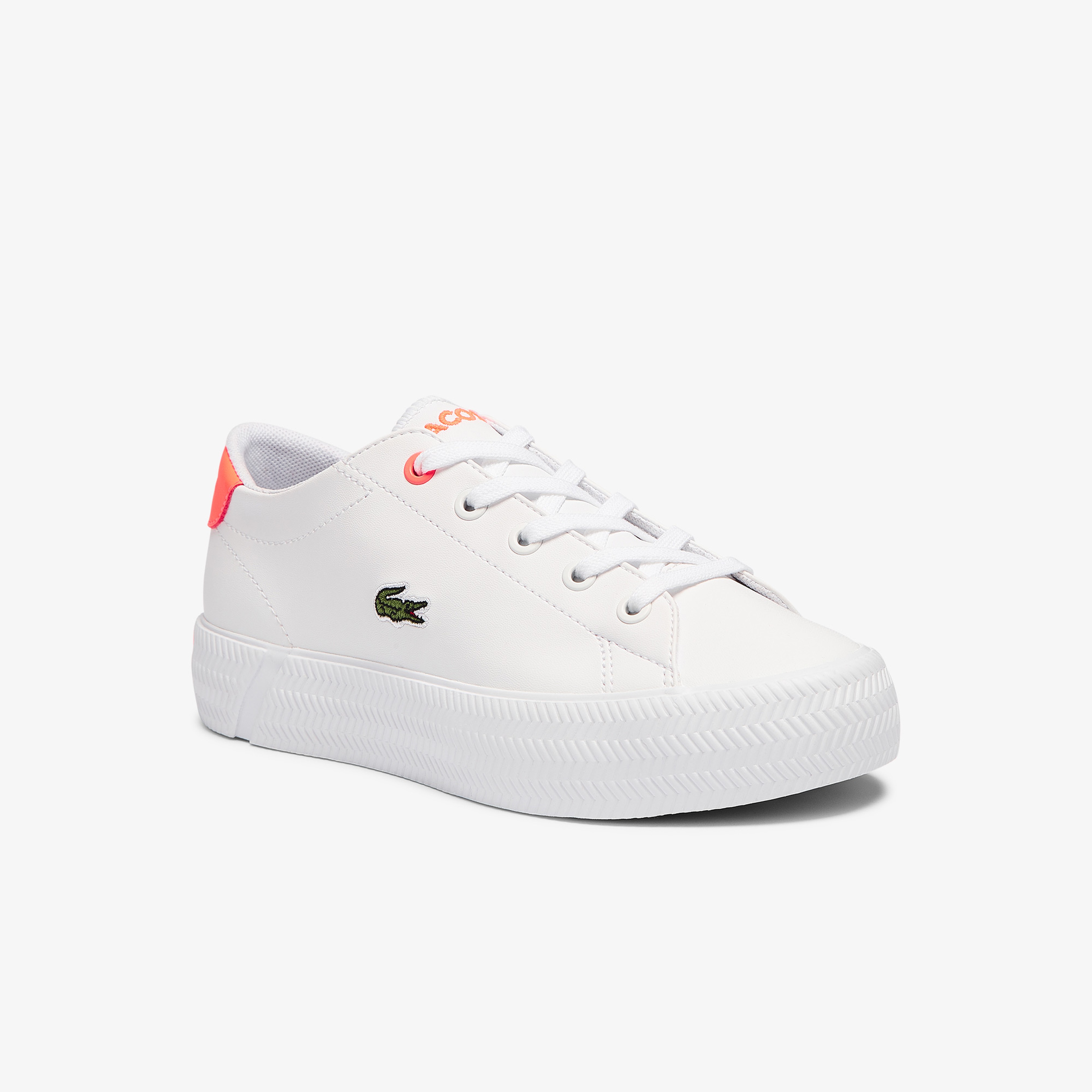 Lacoste Gripshot 0721 1 Cuc Çocuk Beyaz - Pembe Spor Ayakkabı