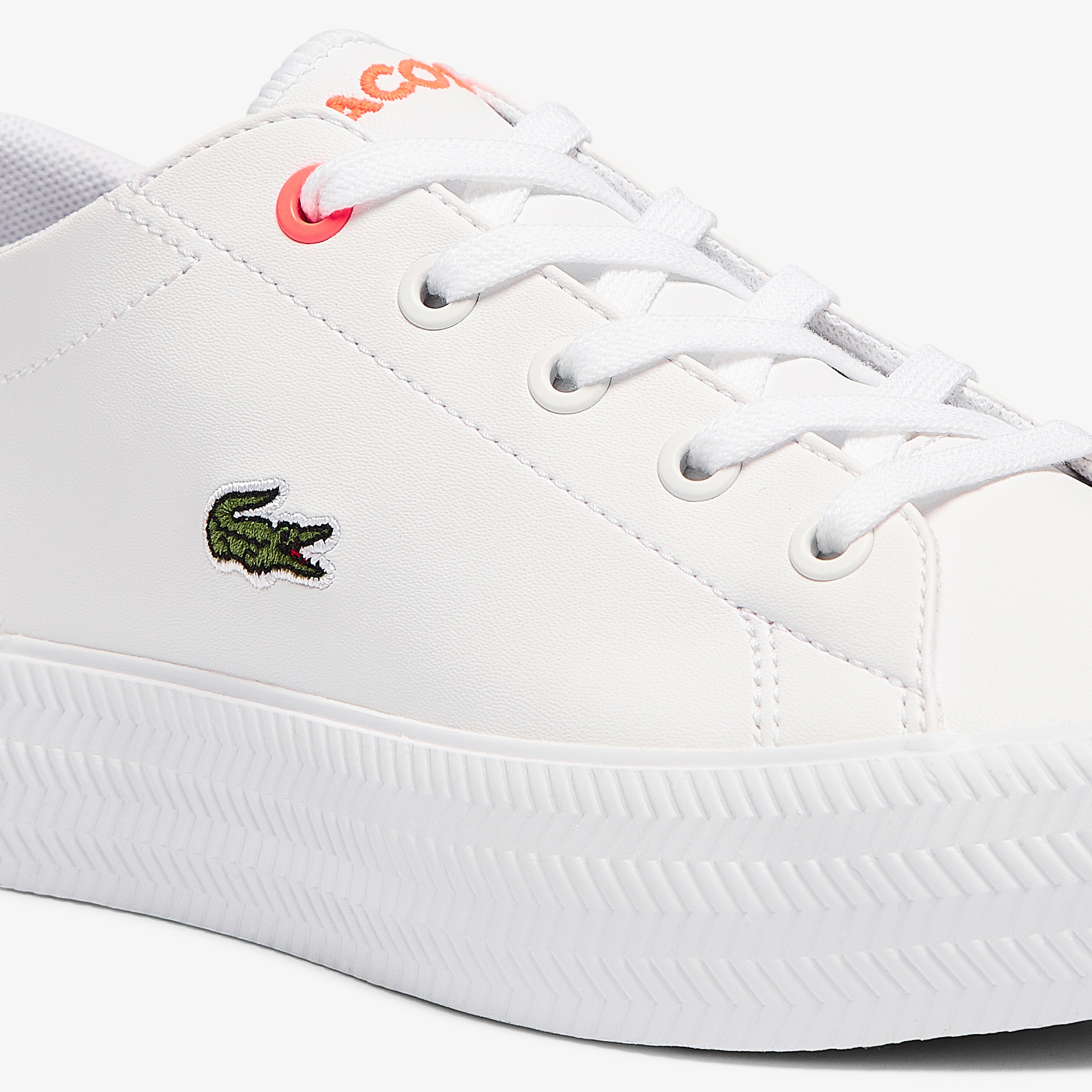 Lacoste Gripshot 0721 1 Cuc Çocuk Beyaz - Pembe Spor Ayakkabı