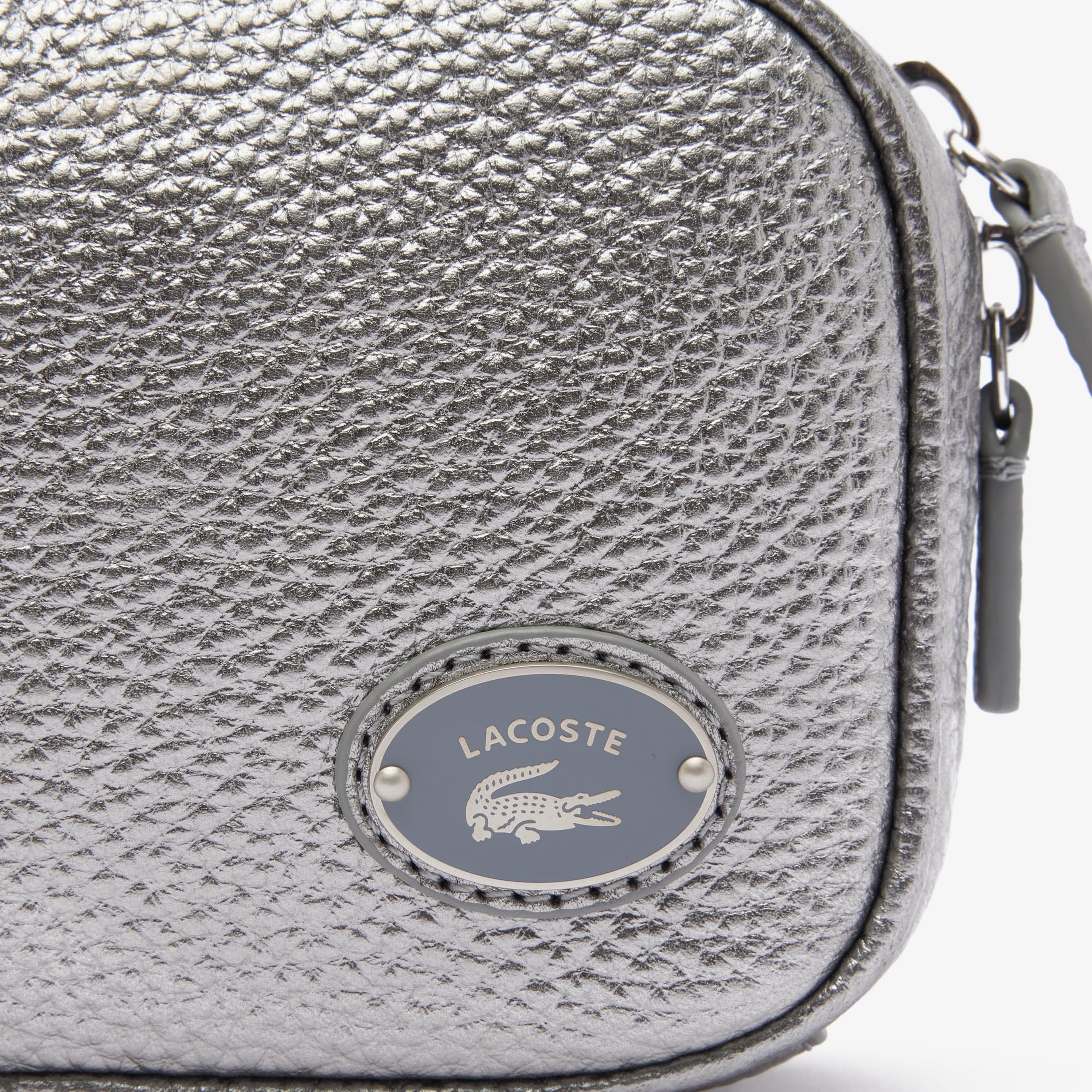 Lacoste Kadın Deri Gri Postacı Çantası