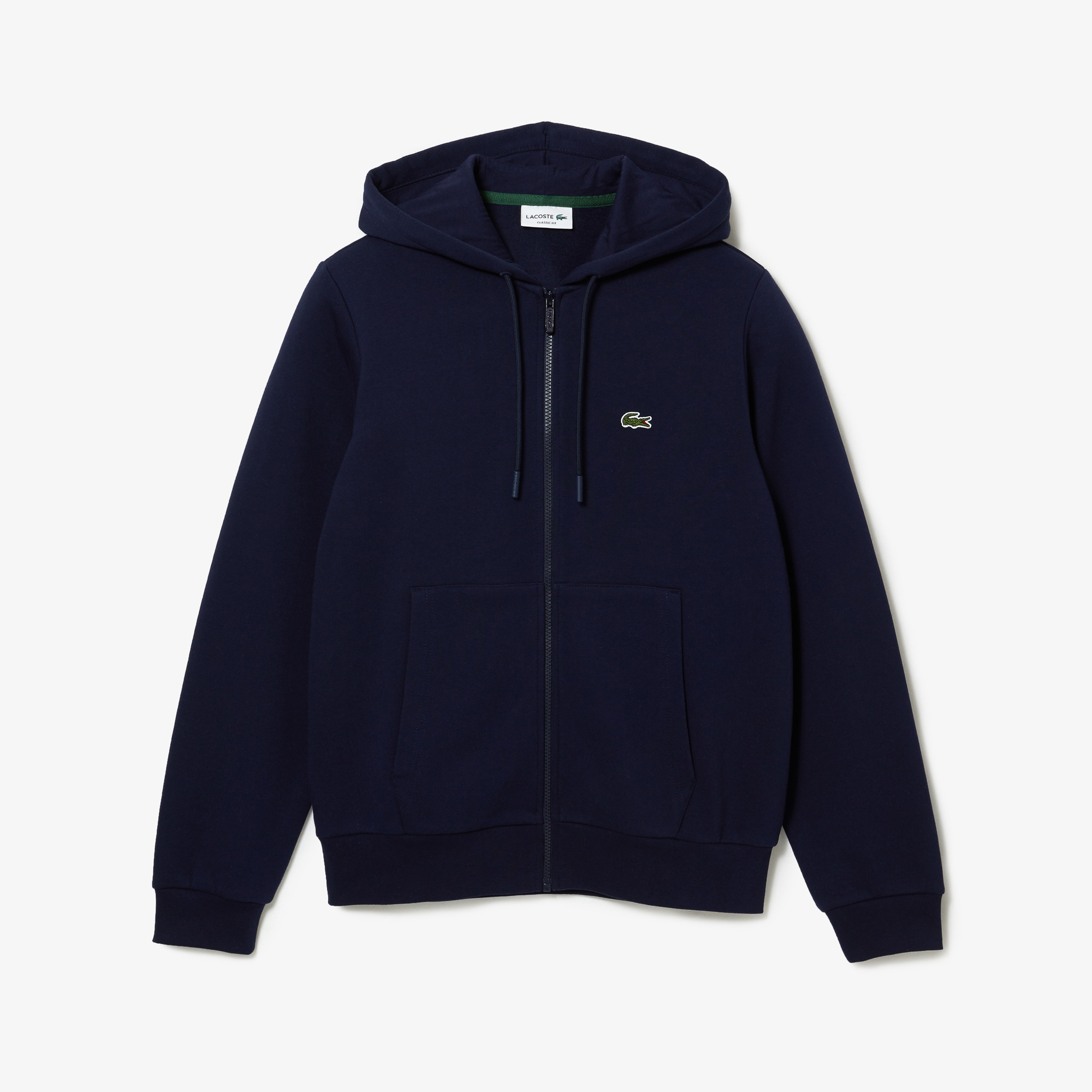 Lacoste Erkek Classic Fit Ayarlanabilir Kapüşonlu Organik Pamuk Lacivert Sweatshirt