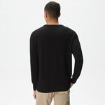 Lacoste Erkek Regular Fit Bisiklet Yaka Siyah Triko