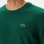 Lacoste Erkek Regular Fit Bisiklet Yaka Yeşil Triko