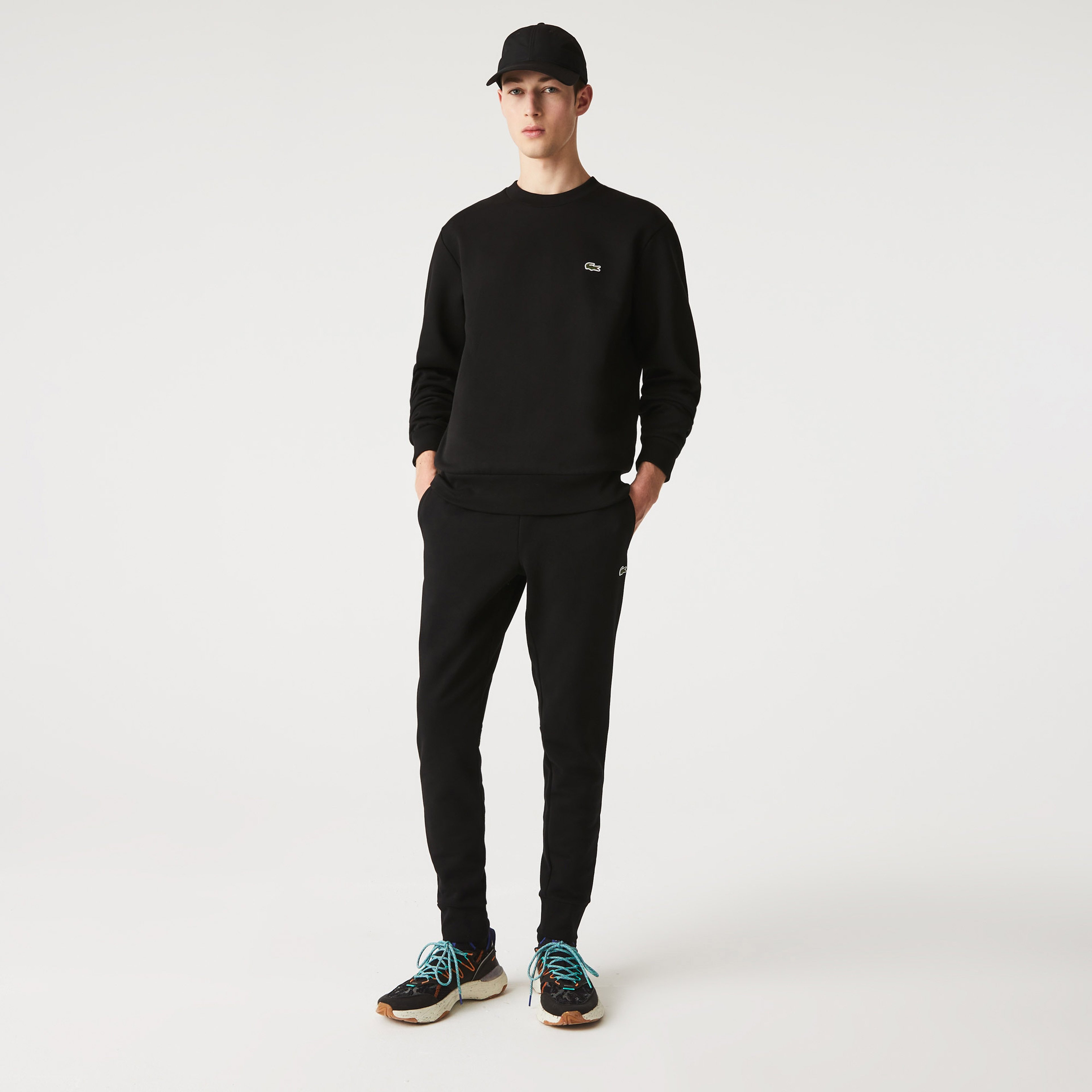 Erkek Classic Fit Bisiklet Yaka Siyah Sweatshirt