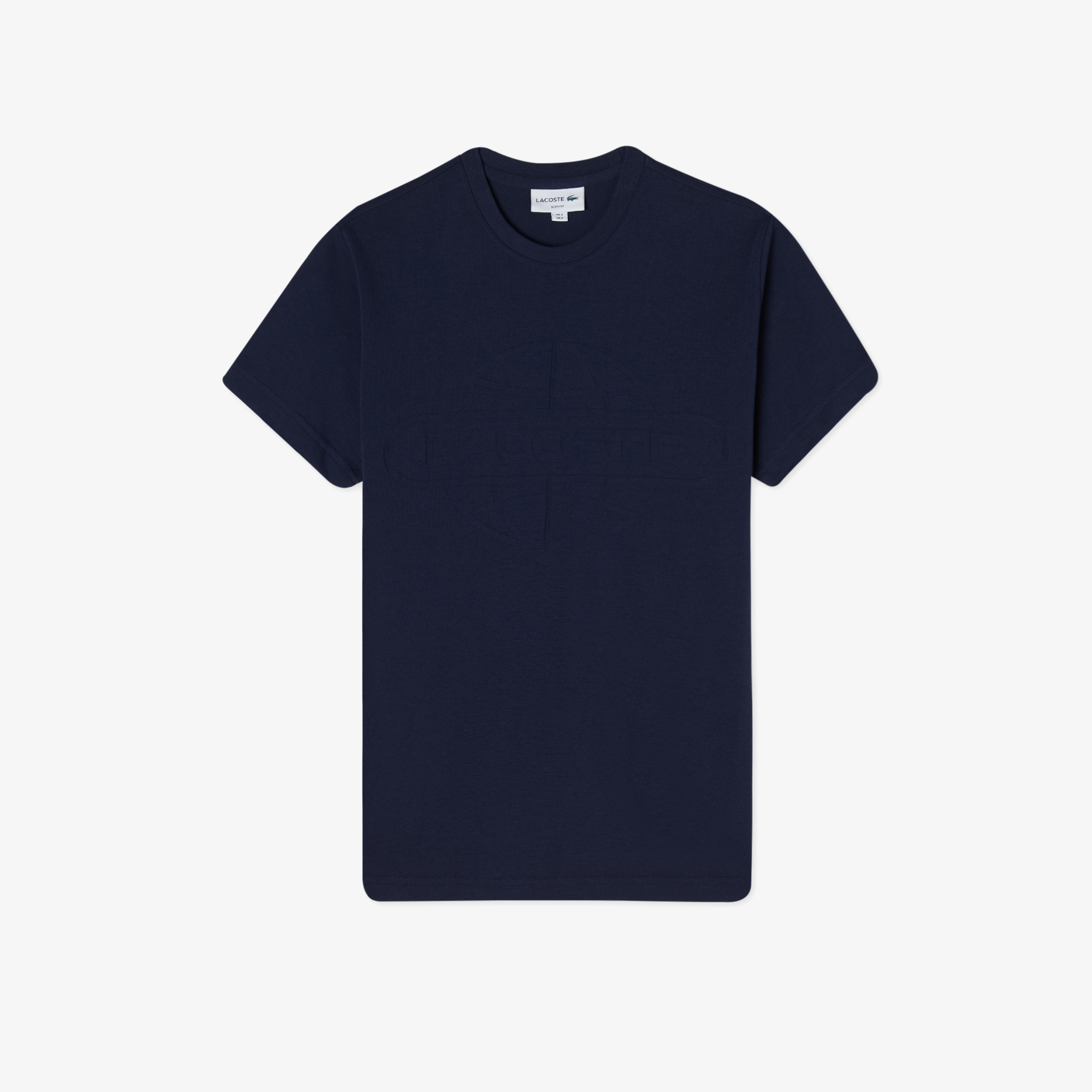 Erkek Regular Fit Bisiklet Yaka Baskılı Lacivert T-Shirt