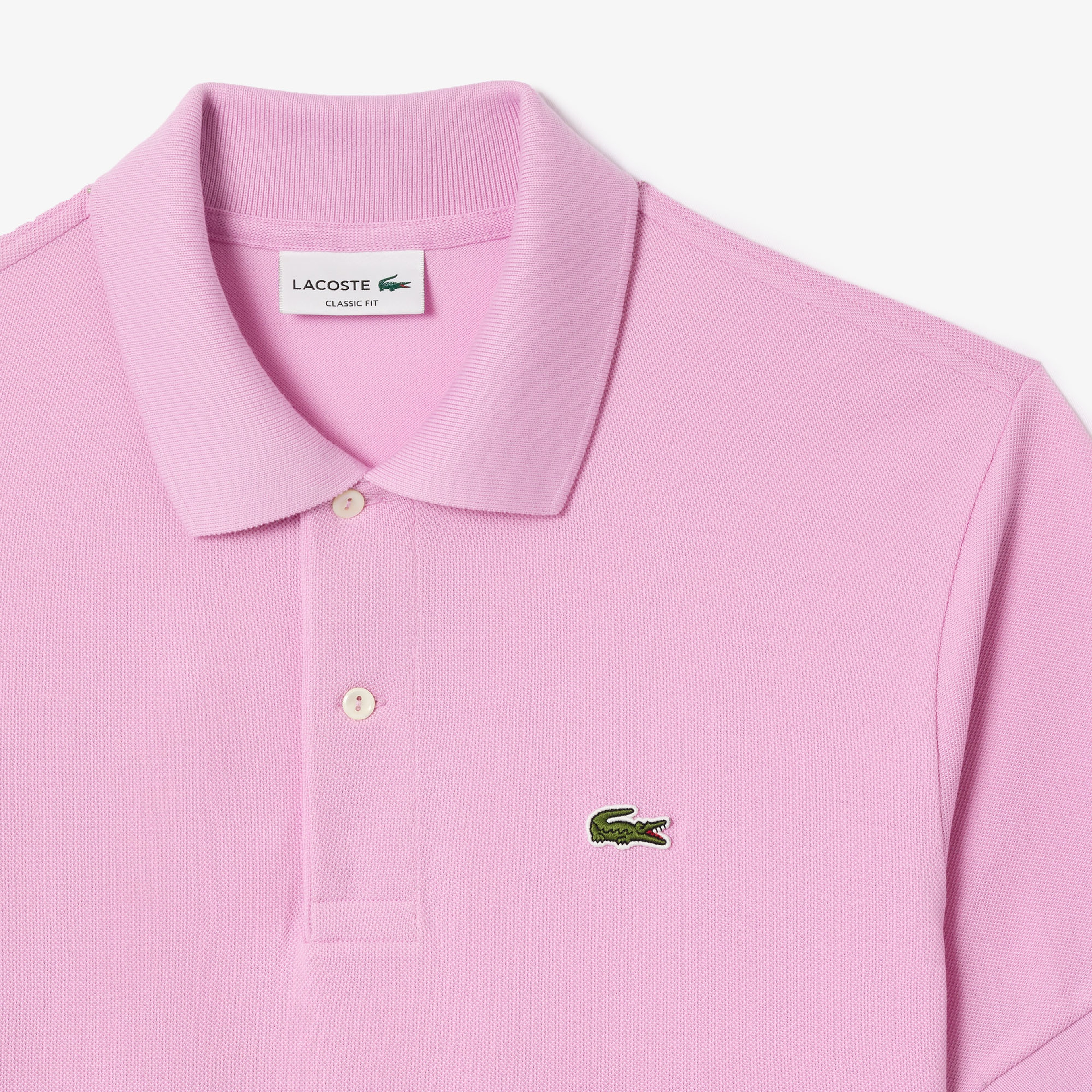 L.12.12 Erkek Classic Fit Pembe Polo