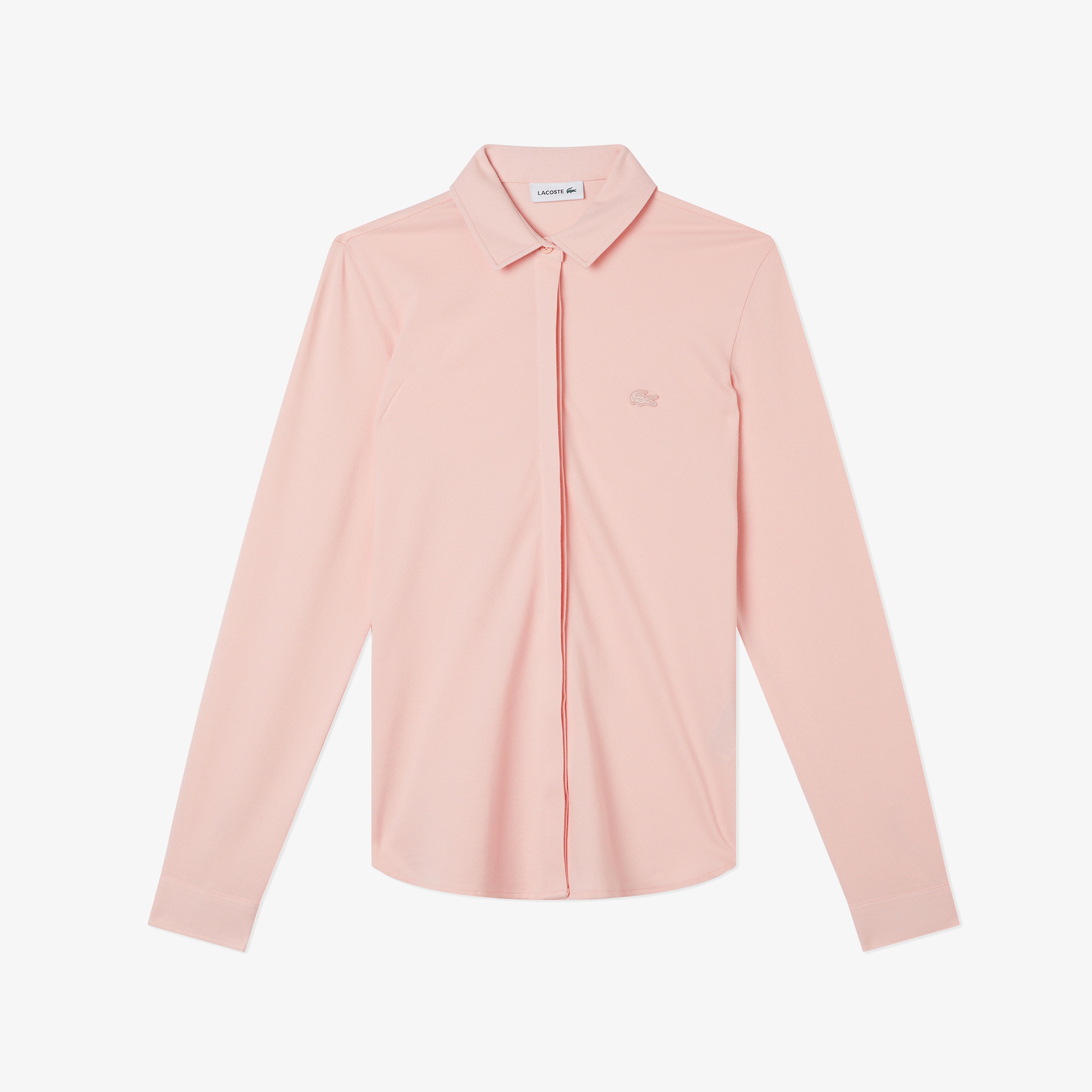 Kadın Slim Fit Organik Pamuk Pembe Gömlek