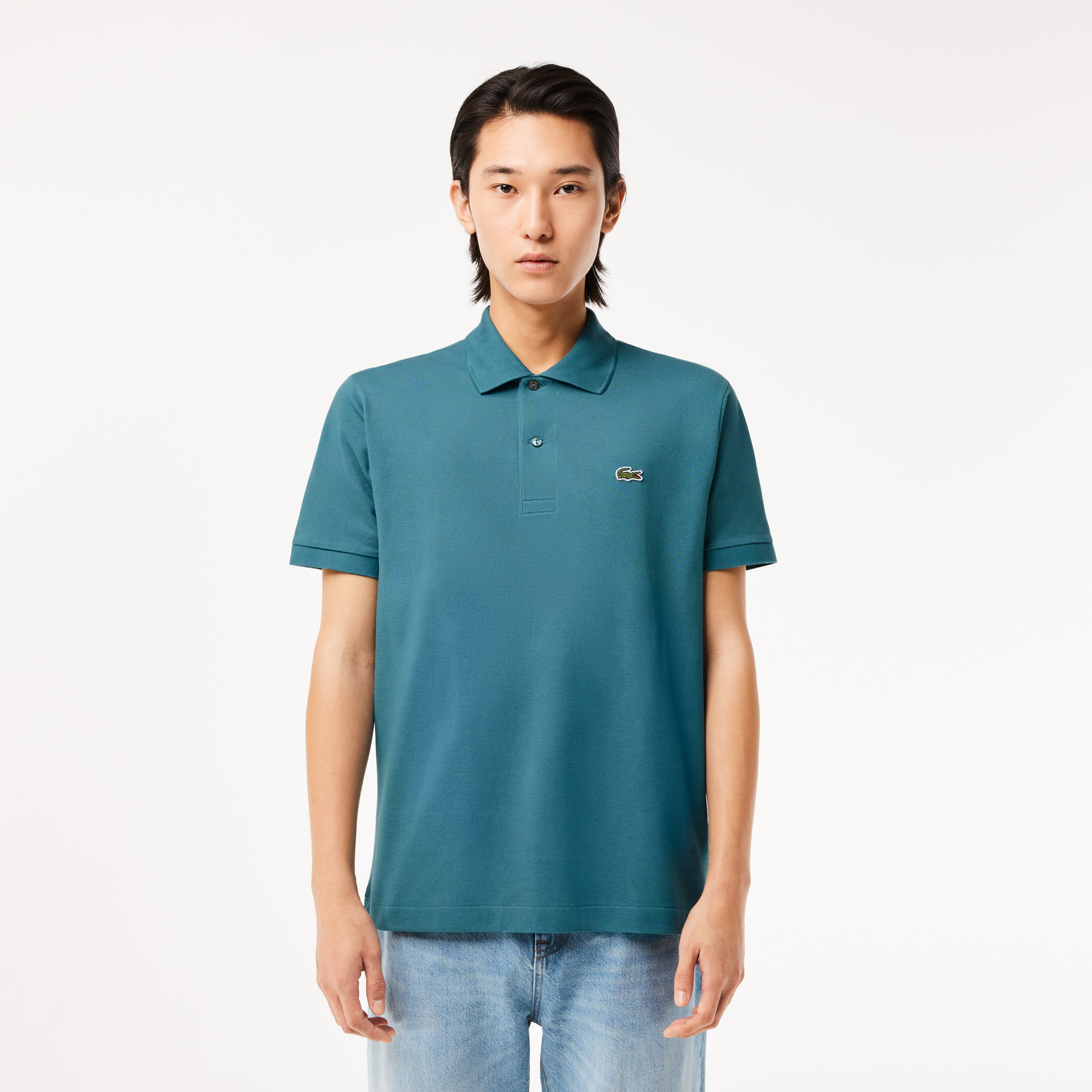 L.12.12 Erkek Classic Fit Mavi Polo