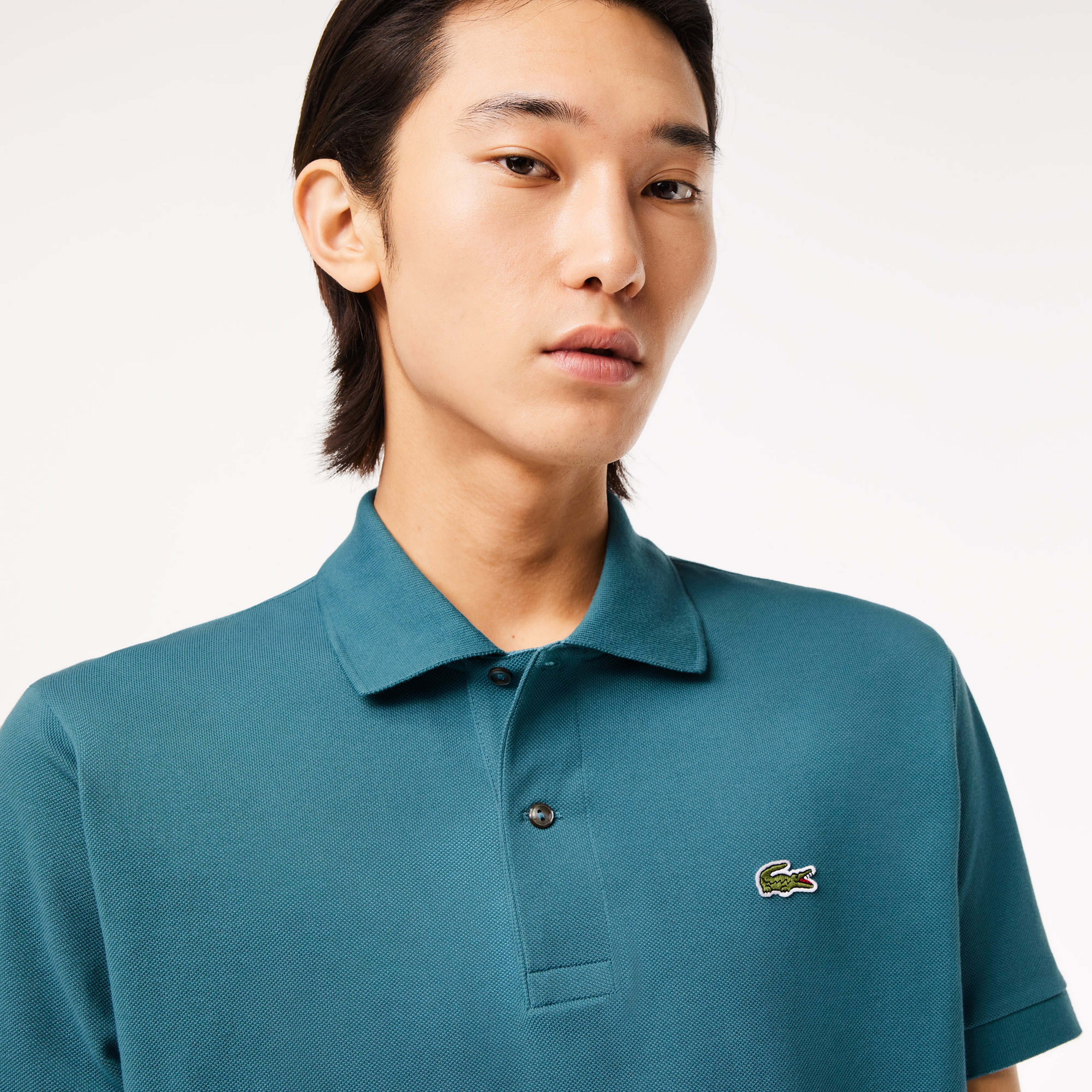 L.12.12 Erkek Classic Fit Mavi Polo