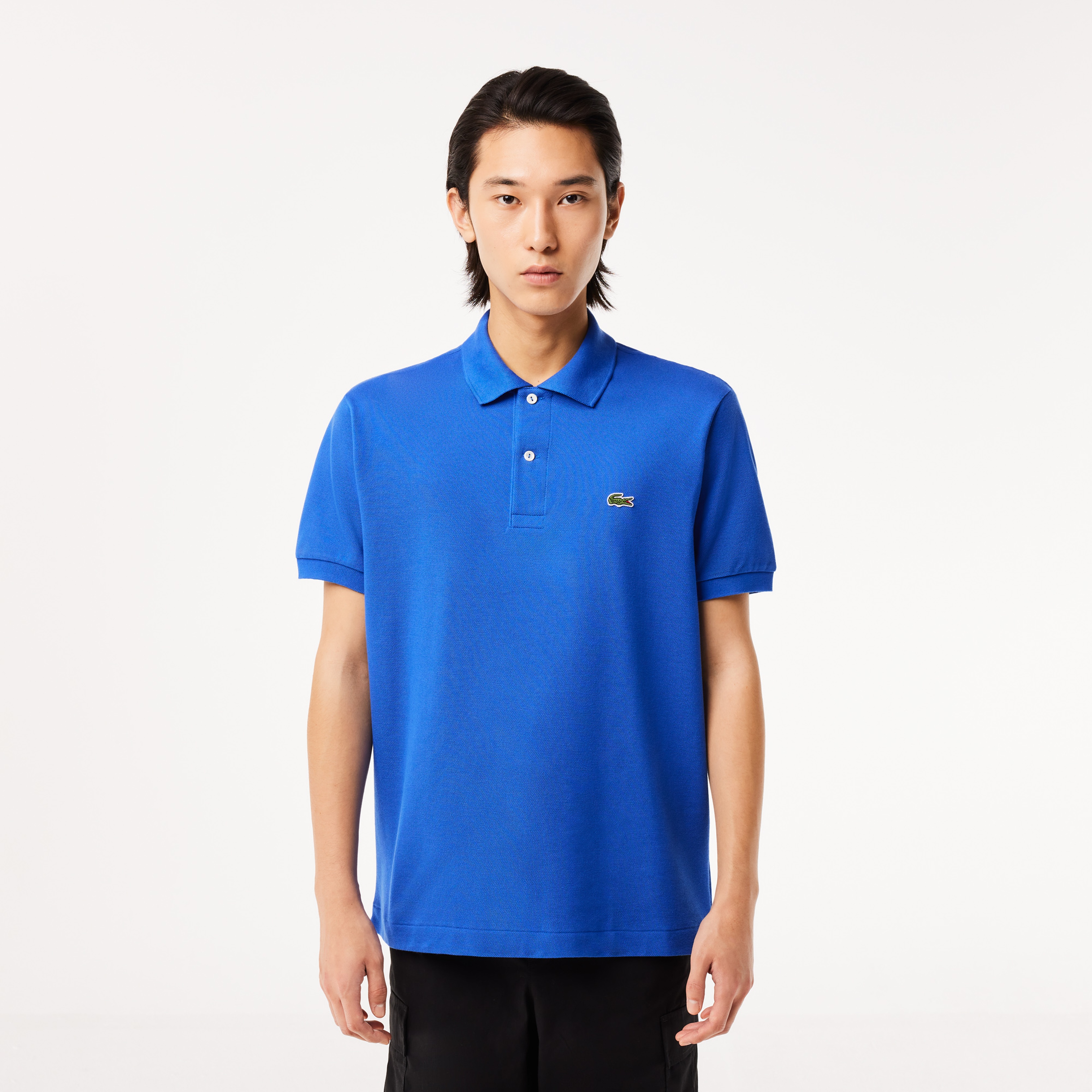 L.12.12 Erkek Classic Fit Mavi Polo