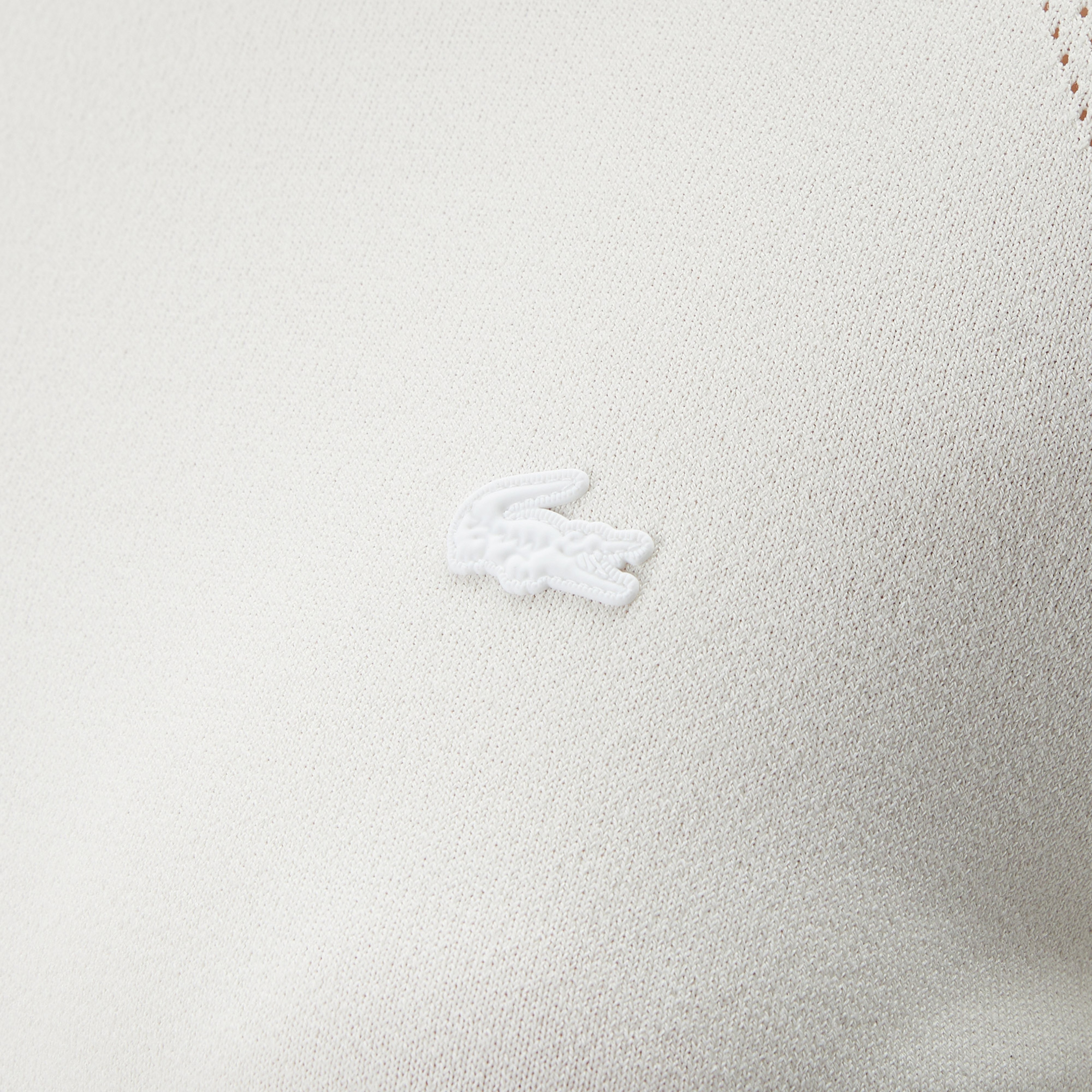 Kadın Regular Fit Bisiklet Yaka Renk Bloklu Beyaz Triko