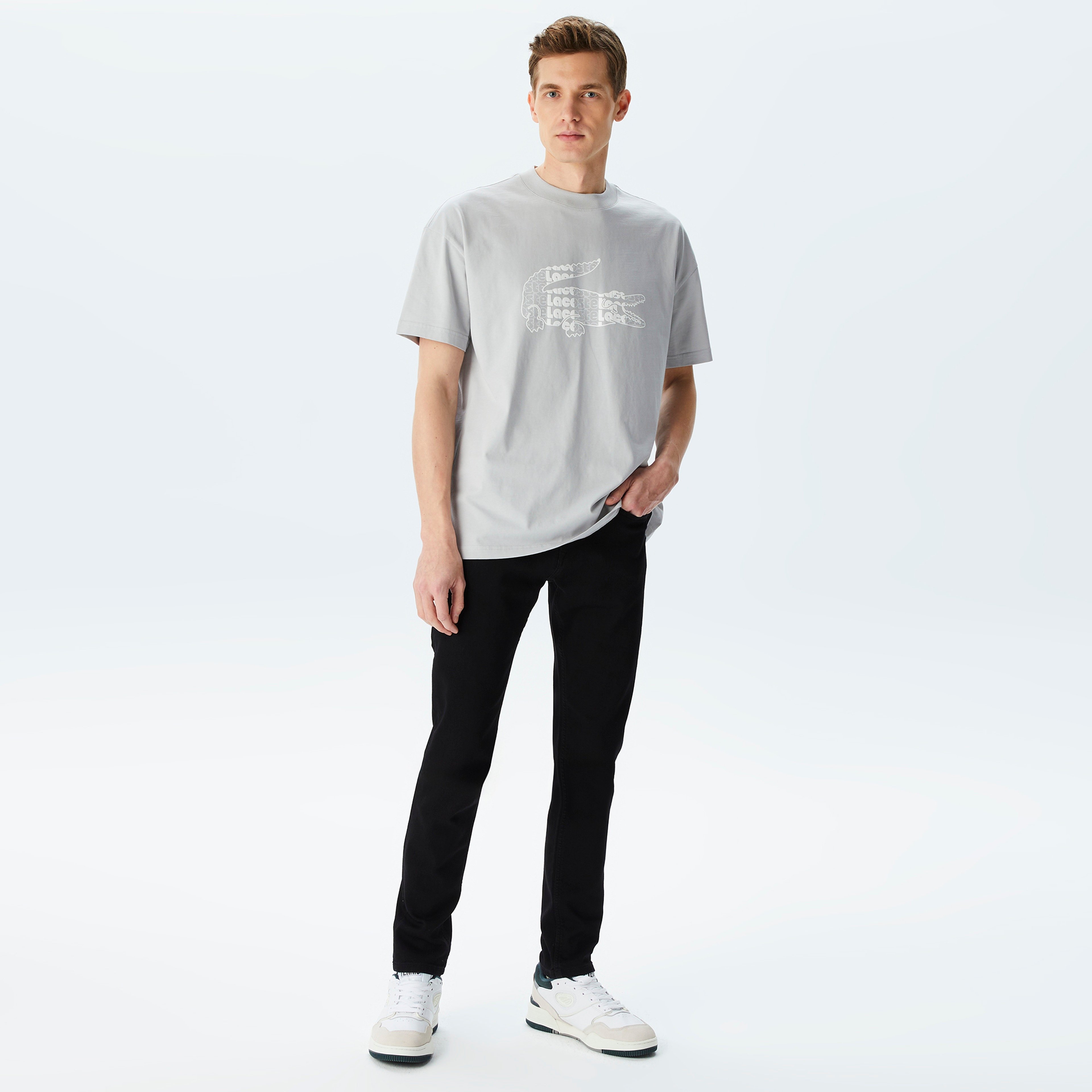 Erkek Slim Fit Siyah Jean Pantolon