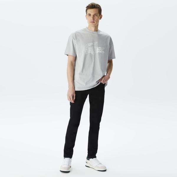 Erkek Slim Fit Siyah Jean Pantolon