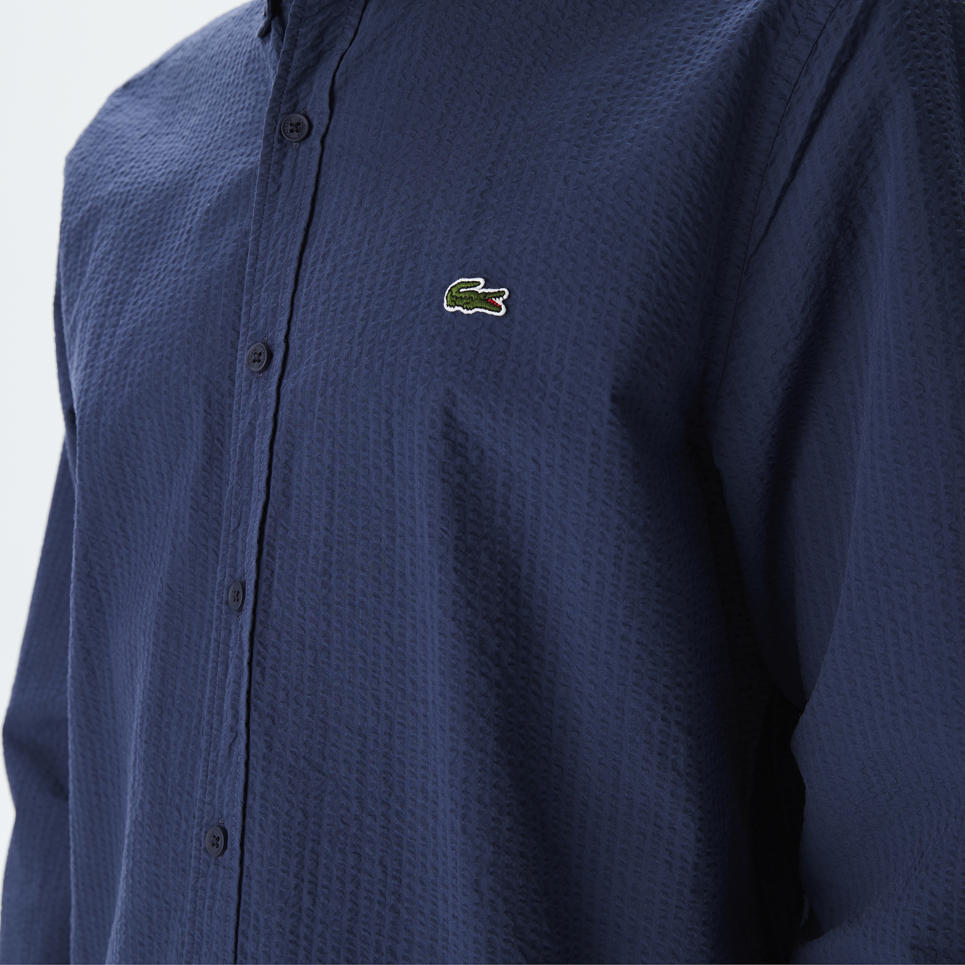 Erkek Regular Fit Organik Pamuk Lacivert Gömlek