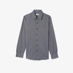 Erkek Slim Fit Gri Gömlek