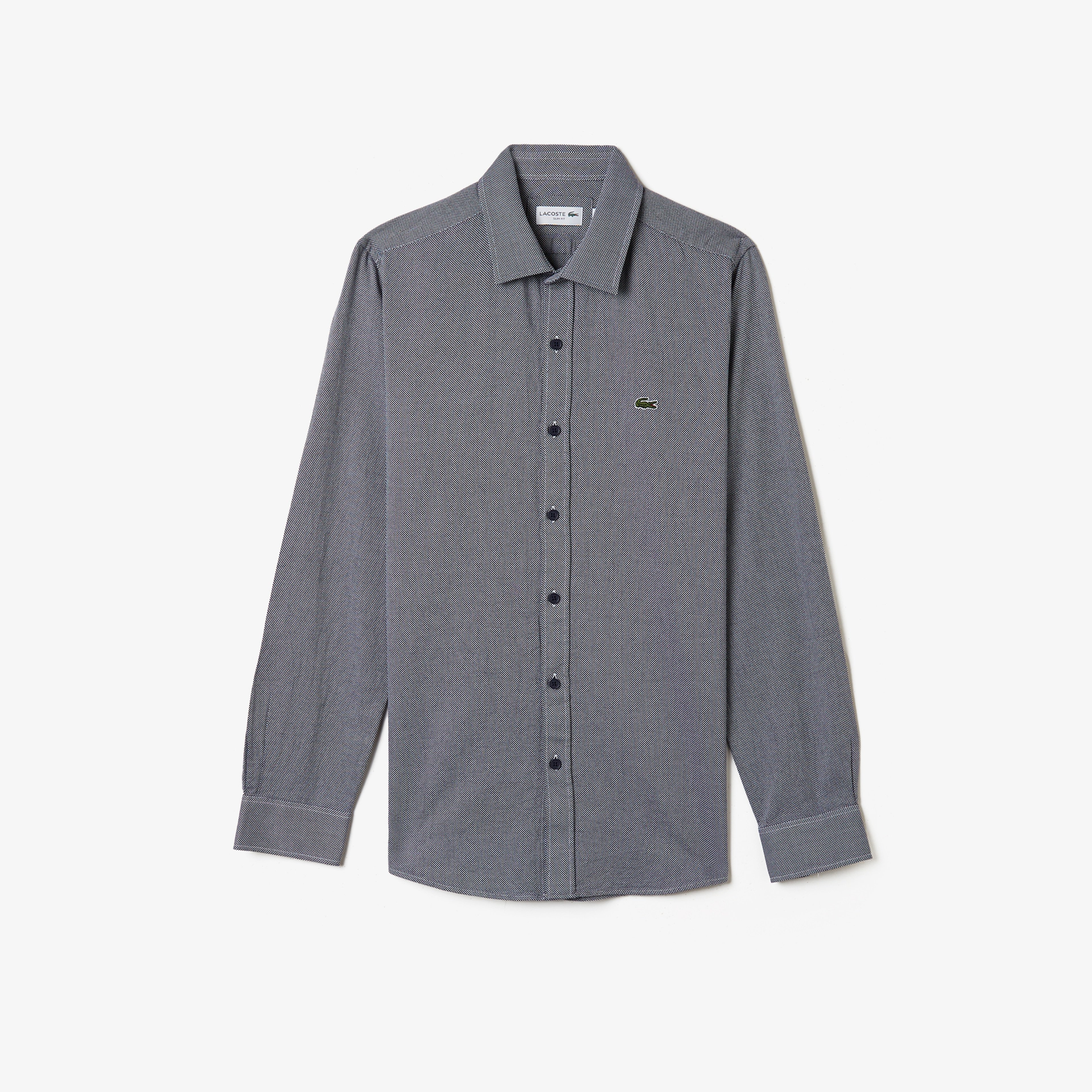 Erkek Slim Fit Gri Gömlek