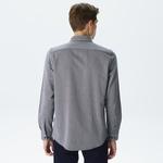 Erkek Slim Fit Gri Gömlek