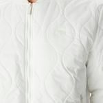 Erkek Dik Yaka Kapitone Beyaz Mont