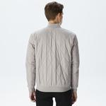 Erkek Dik Yaka Kapitone Gri Mont