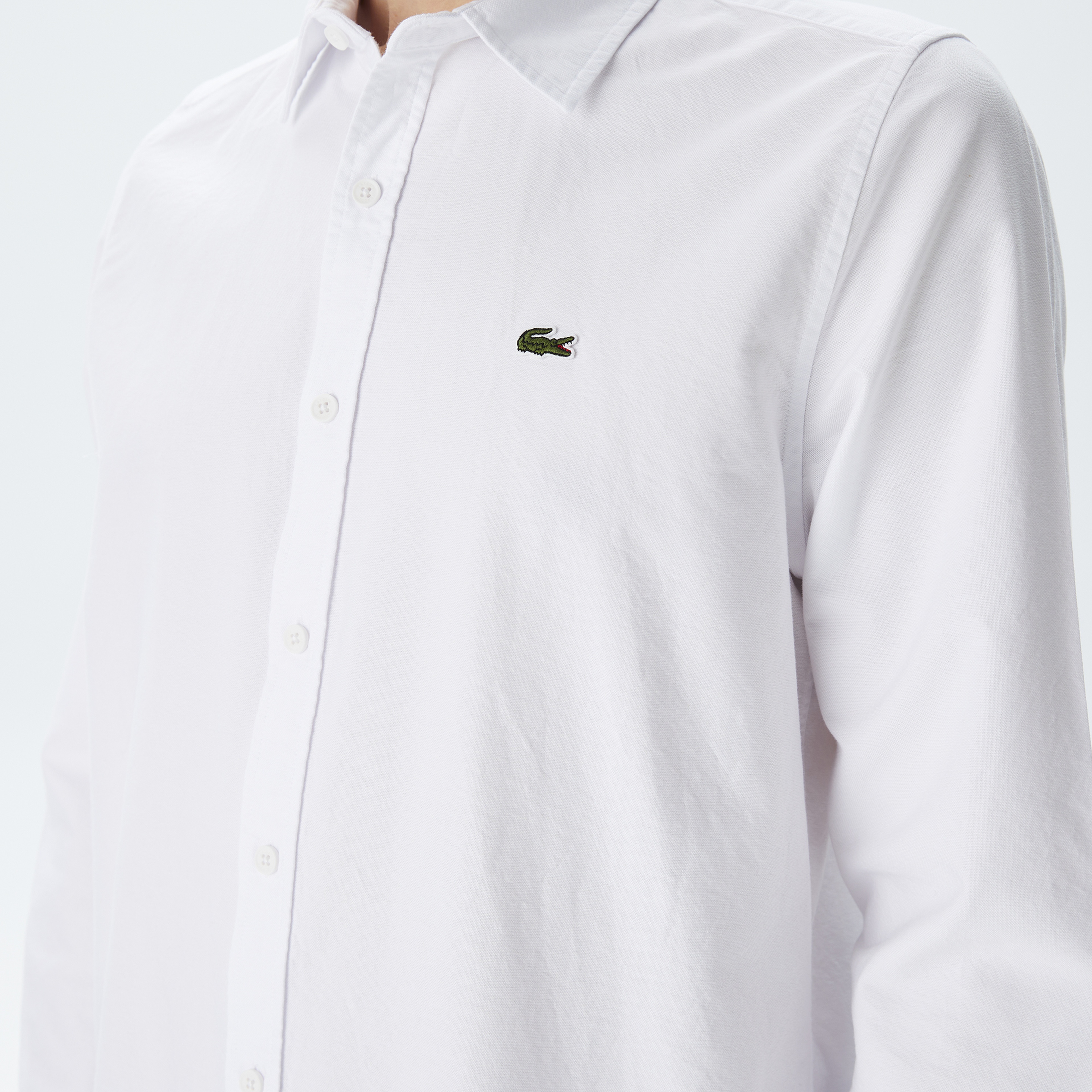 Erkek Slim Fit Beyaz Gömlek