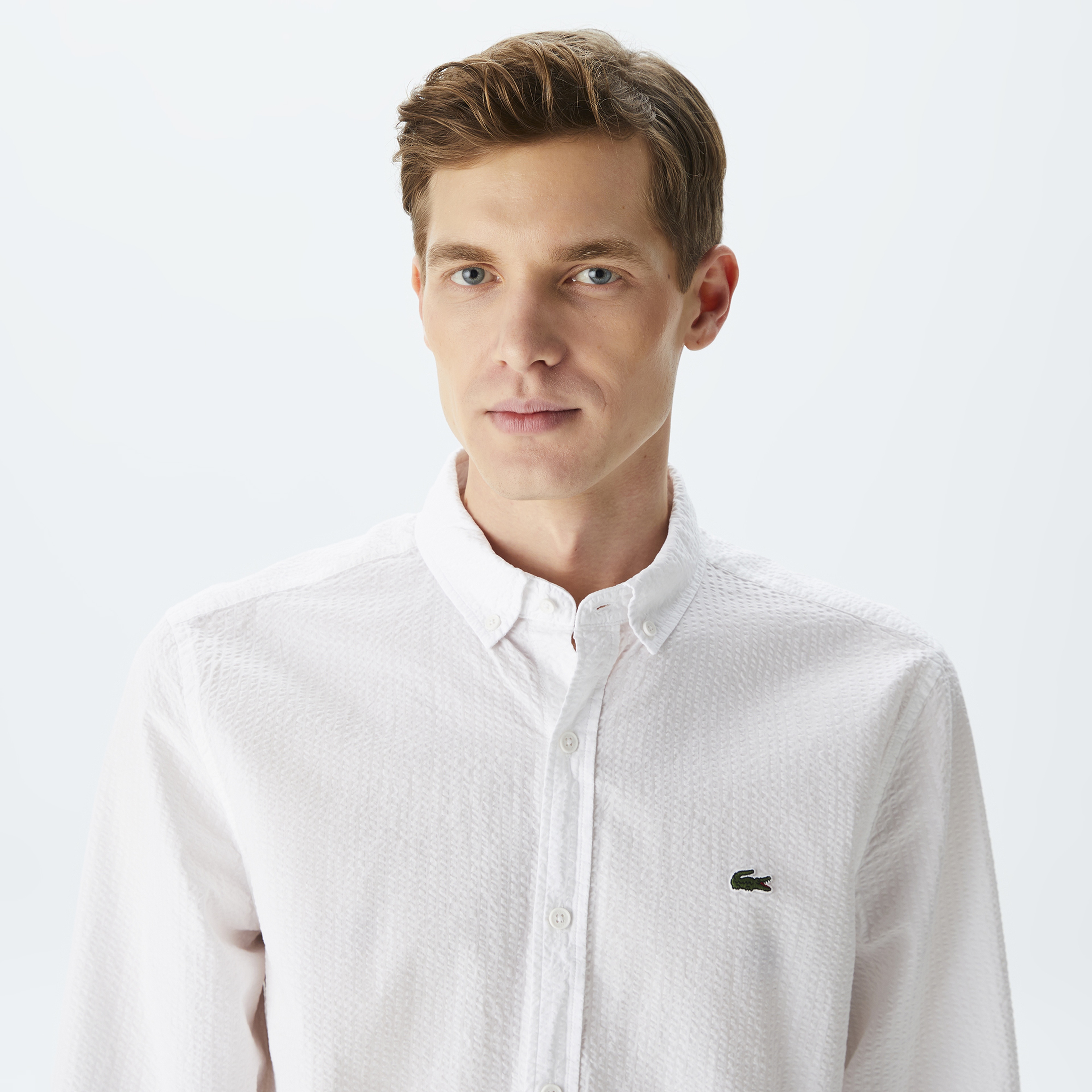 Erkek Regular Fit Organik Pamuk Beyaz Gömlek