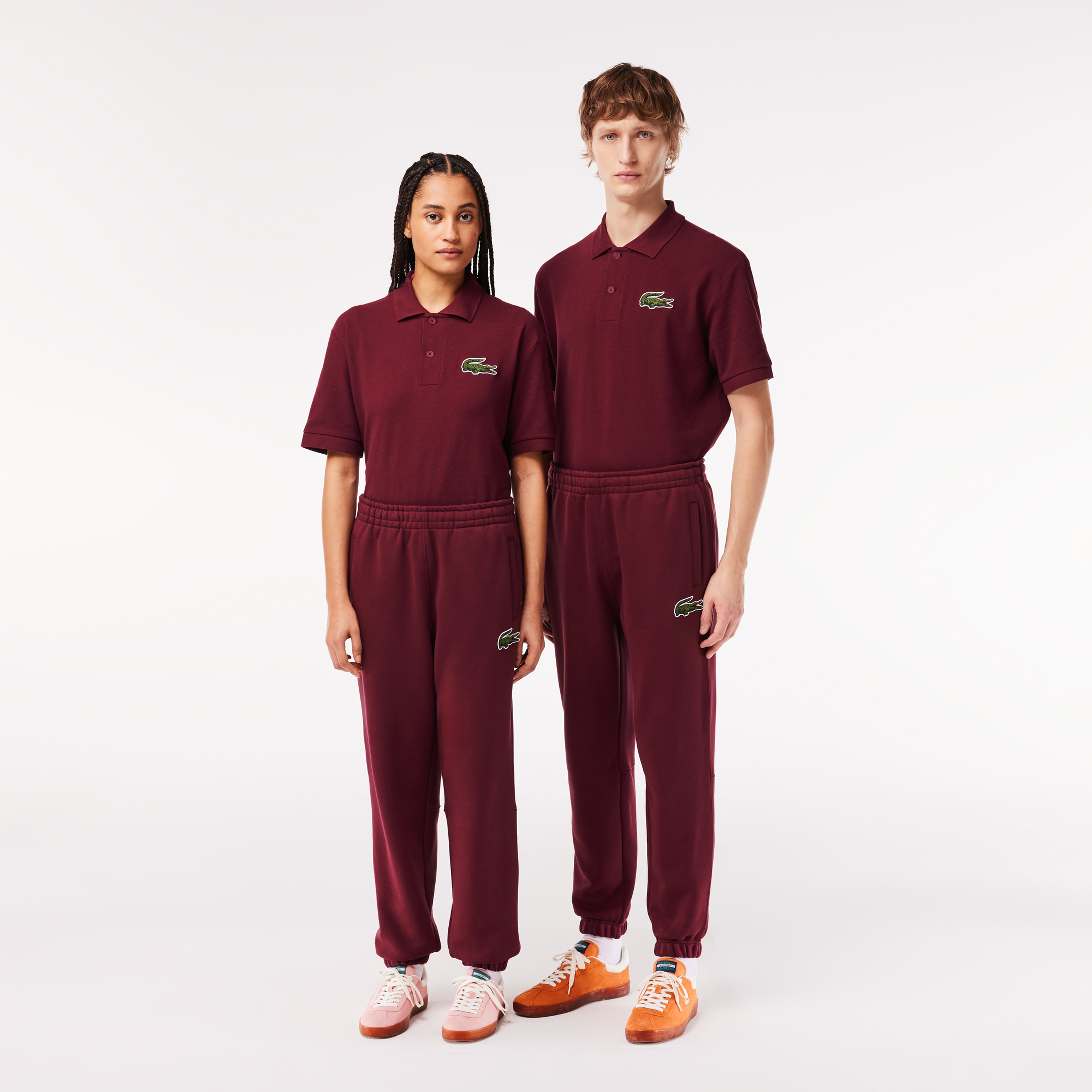 Unisex Relaxed Fit Bordo Eşofman Altı