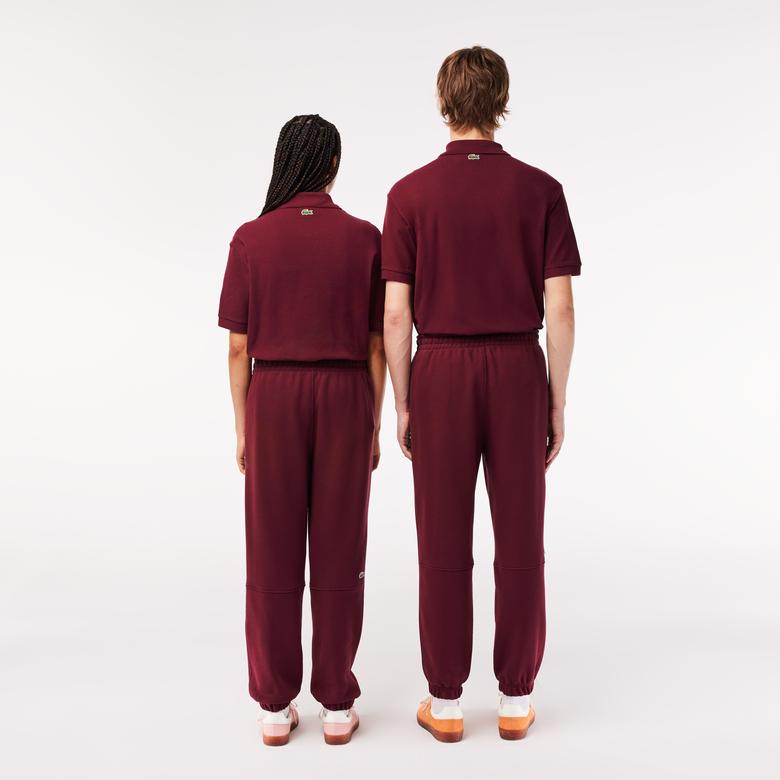 Unisex Relaxed Fit Bordo Eşofman Altı