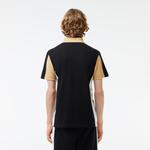 Erkek Regular Fit Renk Bloklu Siyah Polo