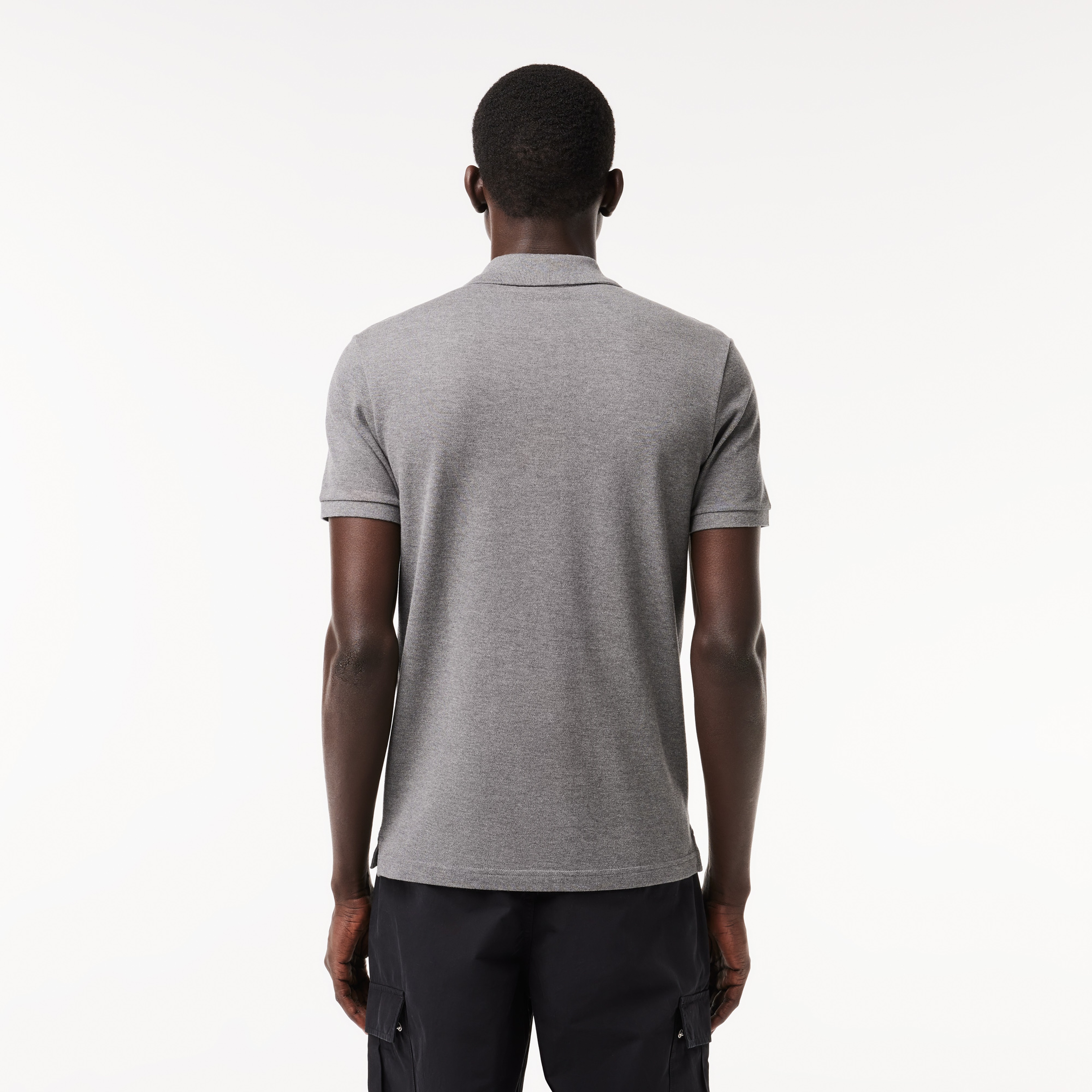 L.12.12 Erkek Slim Fit Gri Polo