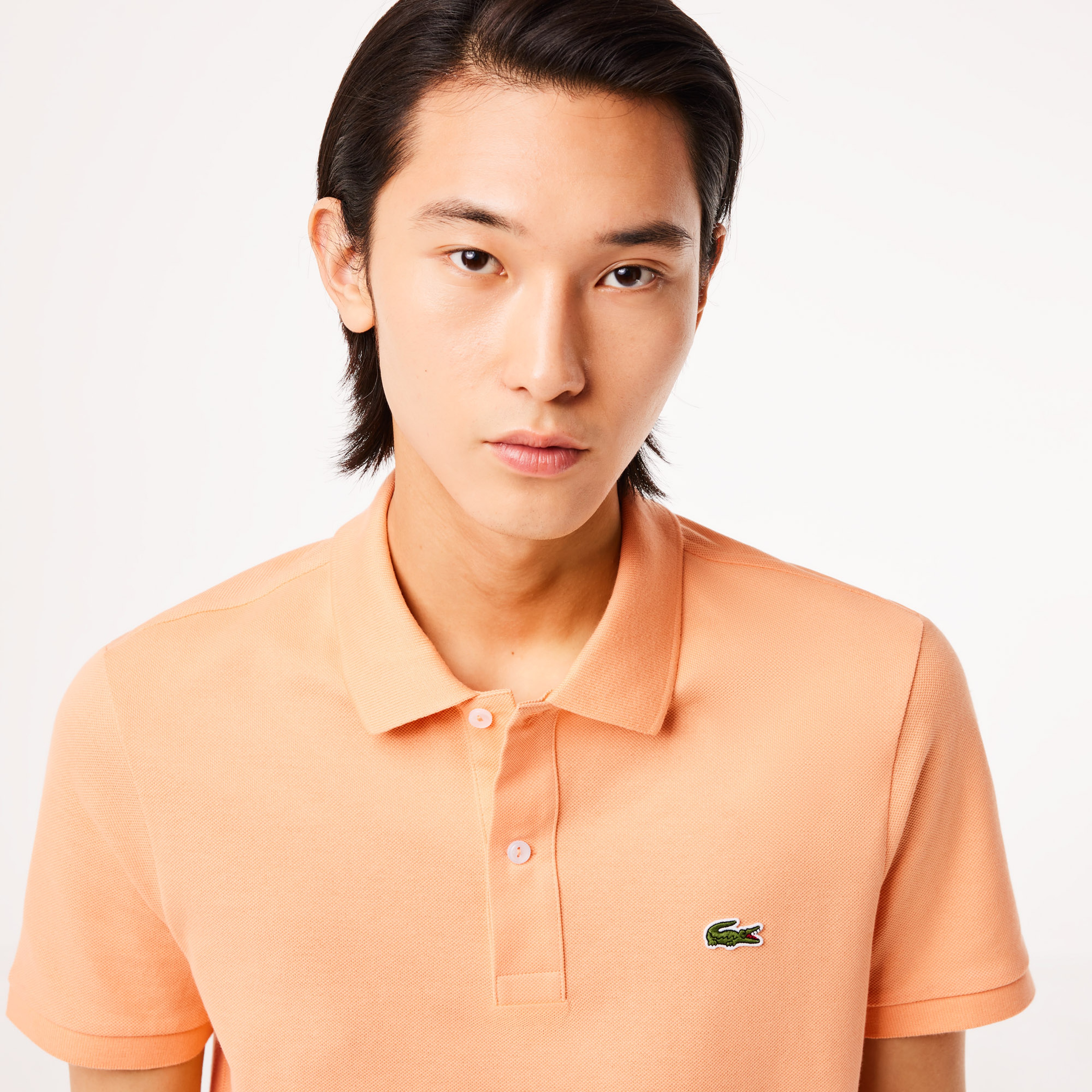 L.12.12 Erkek Slim Fit Turuncu Polo