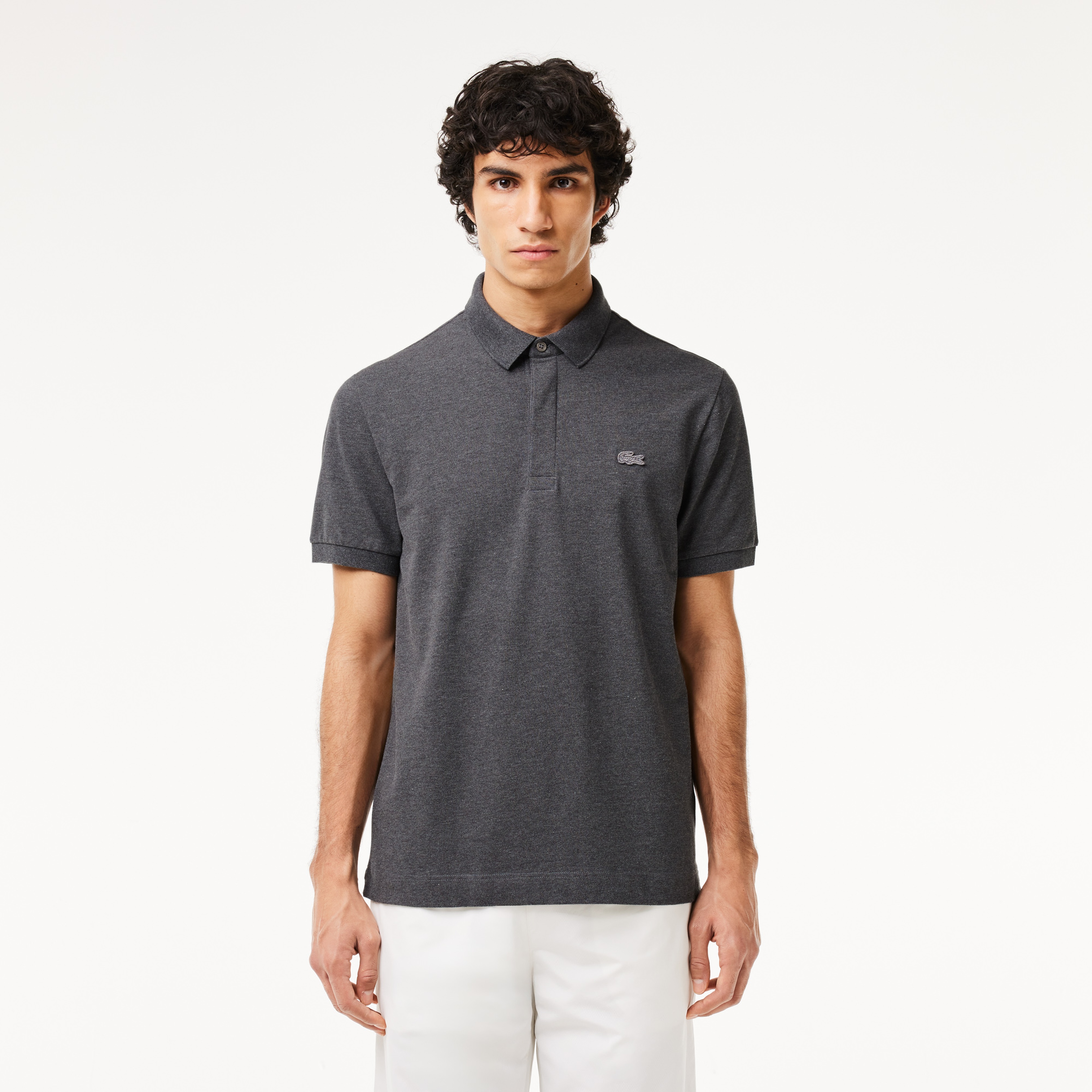 Erkek Regular Fit Gri Paris Polo