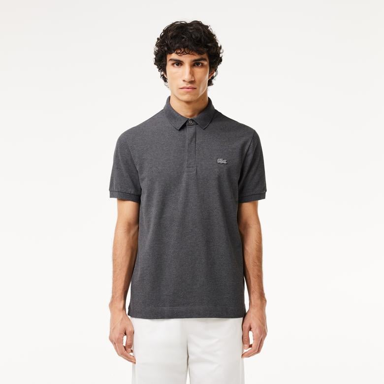 Erkek Regular Fit Gri Paris Polo