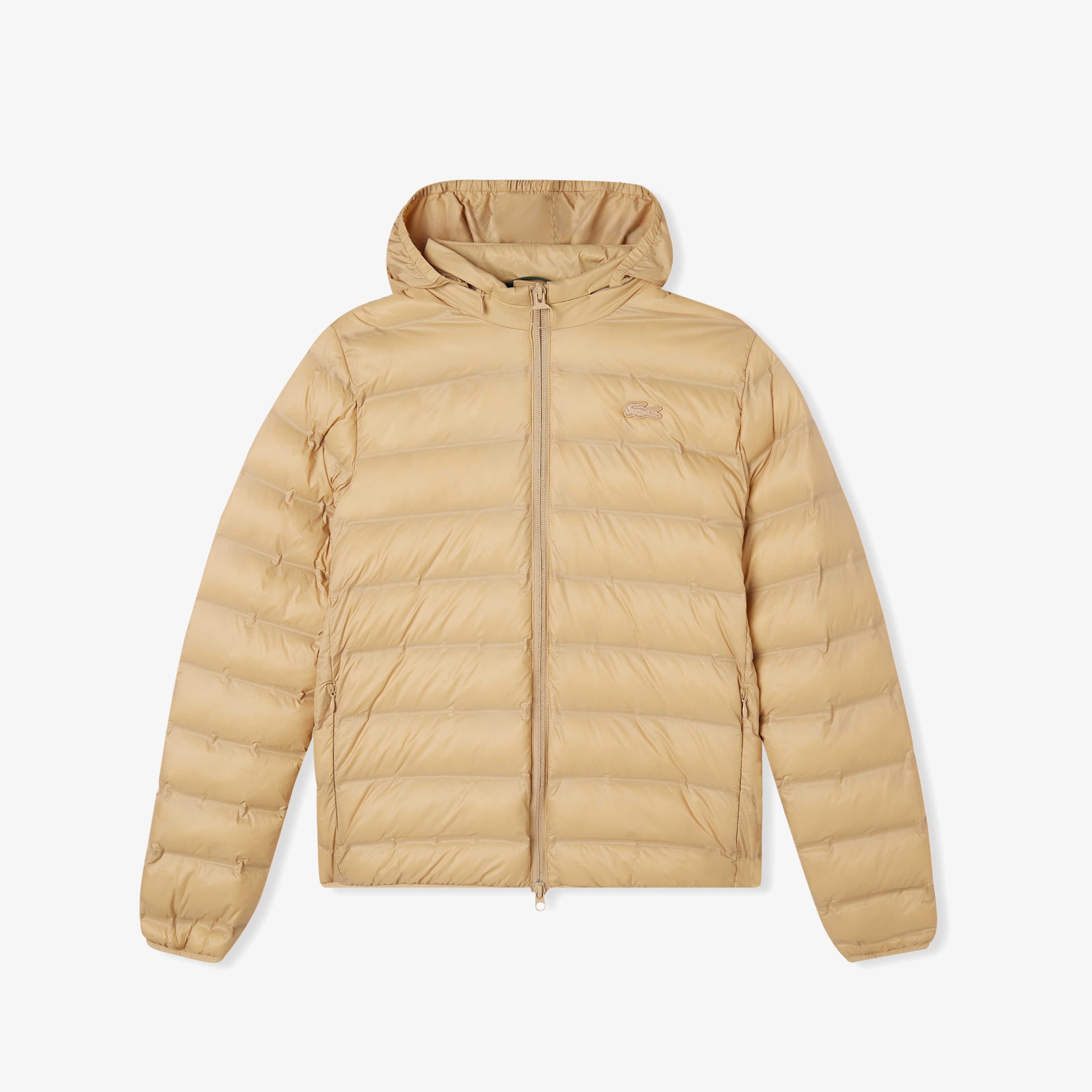 Kadın Dik Yaka Kapitone Bej Mont