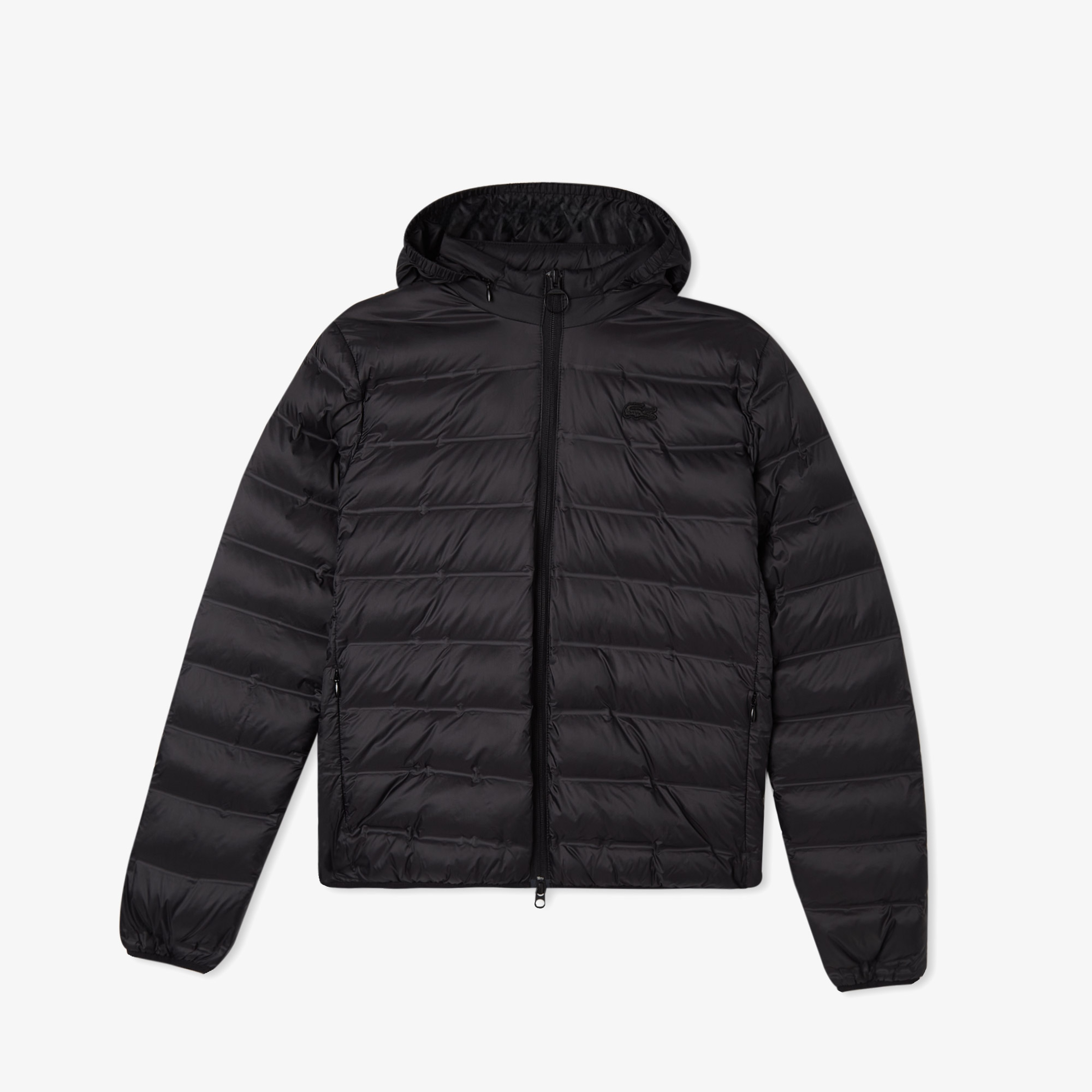 Kadın Dik Yaka Kapitone Siyah Mont