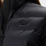 Kadın Dik Yaka Kapitone Siyah Mont