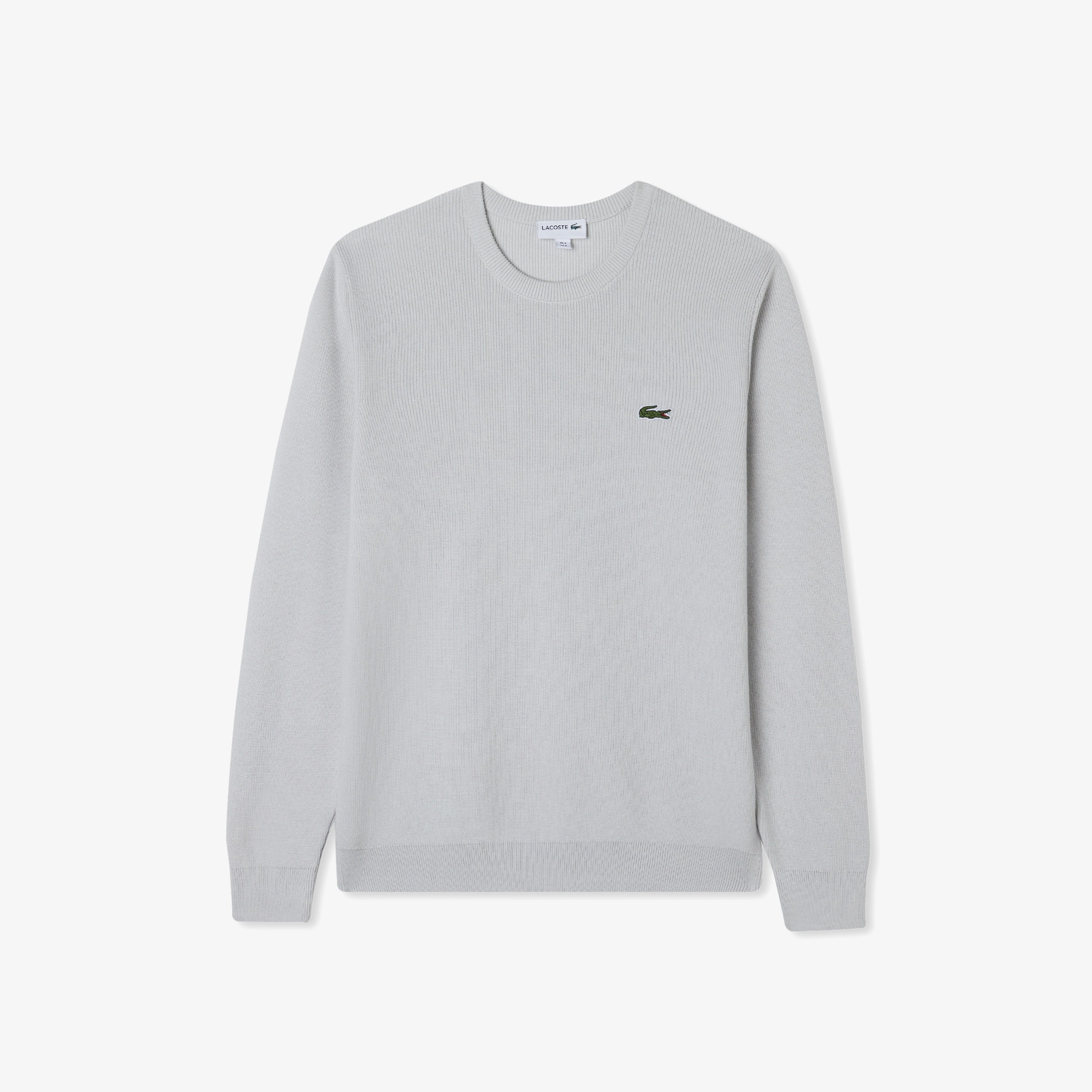 Erkek Regular Fit Bisiklet Yaka Gri Kazak