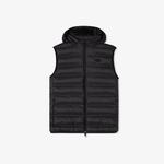 Kadın Dik Yaka Kapitone Siyah Yelek