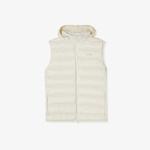 Kadın Dik Yaka Kapitone Beyaz Yelek