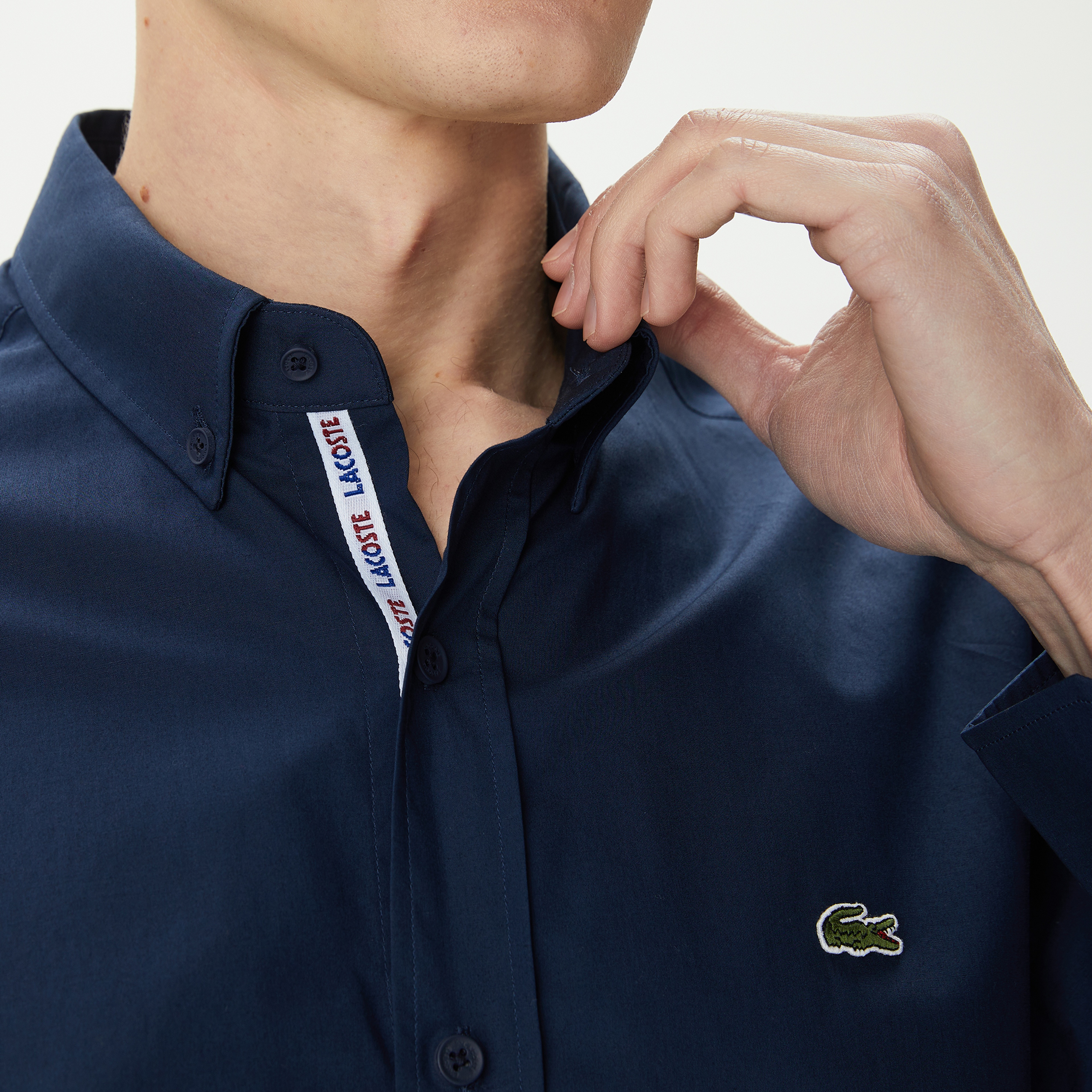 Erkek Slim Fit Lacivert Gömlek