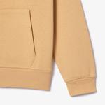 Erkek Classic Fit Fermuarlı Bej Sweatshirt