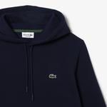 Erkek Classic Fit Kapüşonlu Organik Pamuk Lacivert Sweatshirt