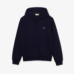 Erkek Classic Fit Kapüşonlu Organik Pamuk Lacivert Sweatshirt